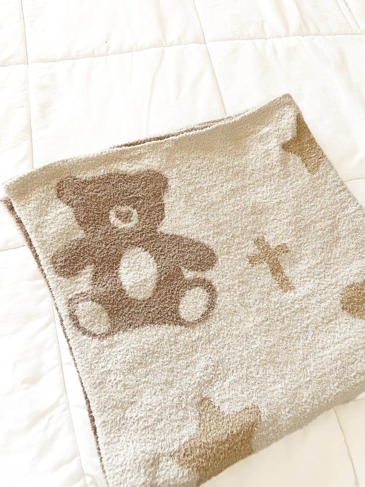 Jesus Loves You Beary Much Plush Blanket