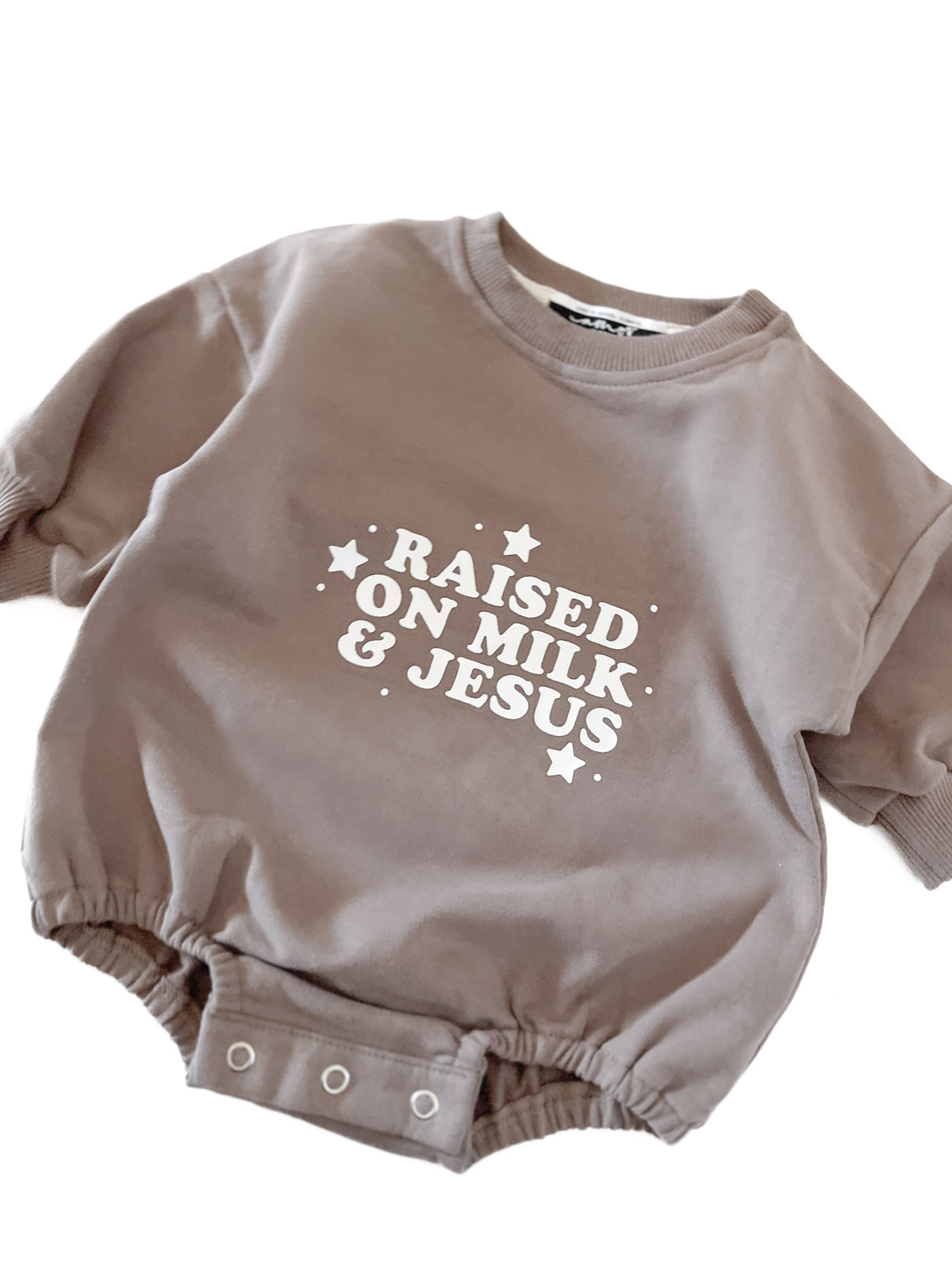 Raised On Milk & Jesus Bubble Jumpsuit