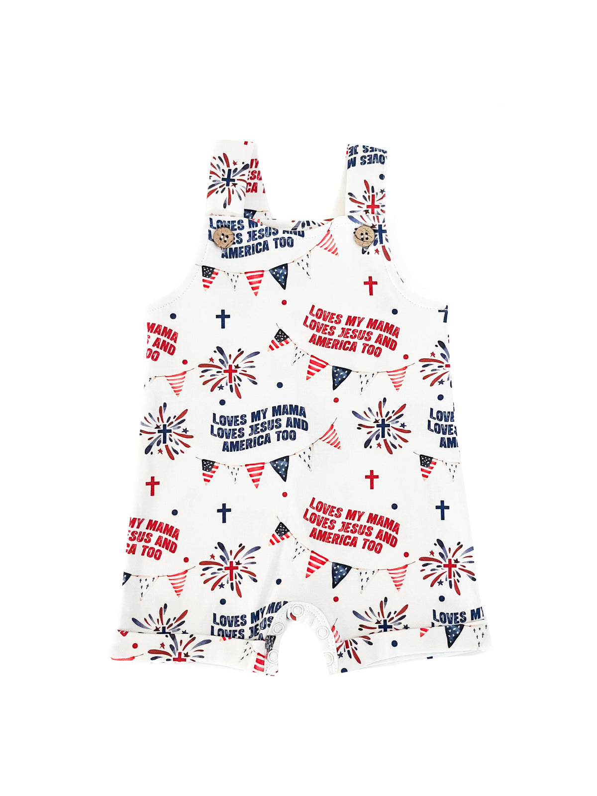 Loves Jesus & America Too Overalls