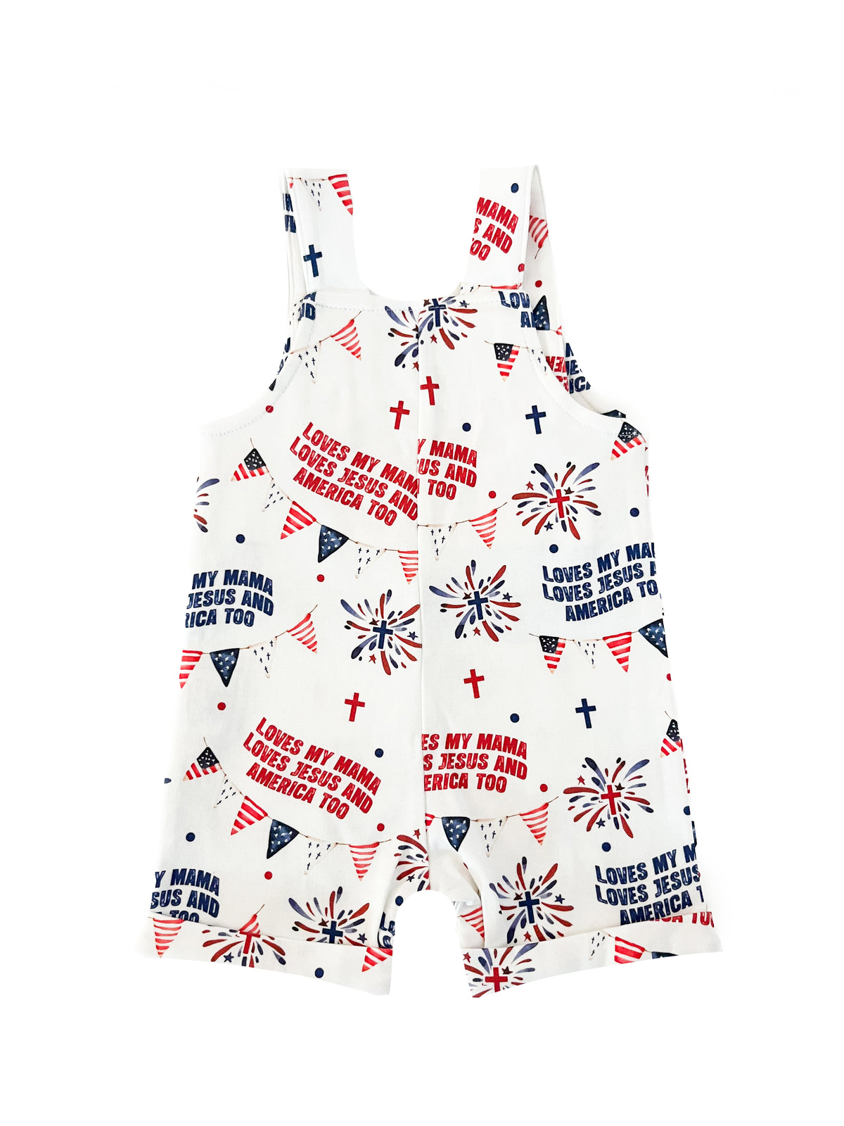 Loves Jesus & America Too Overalls