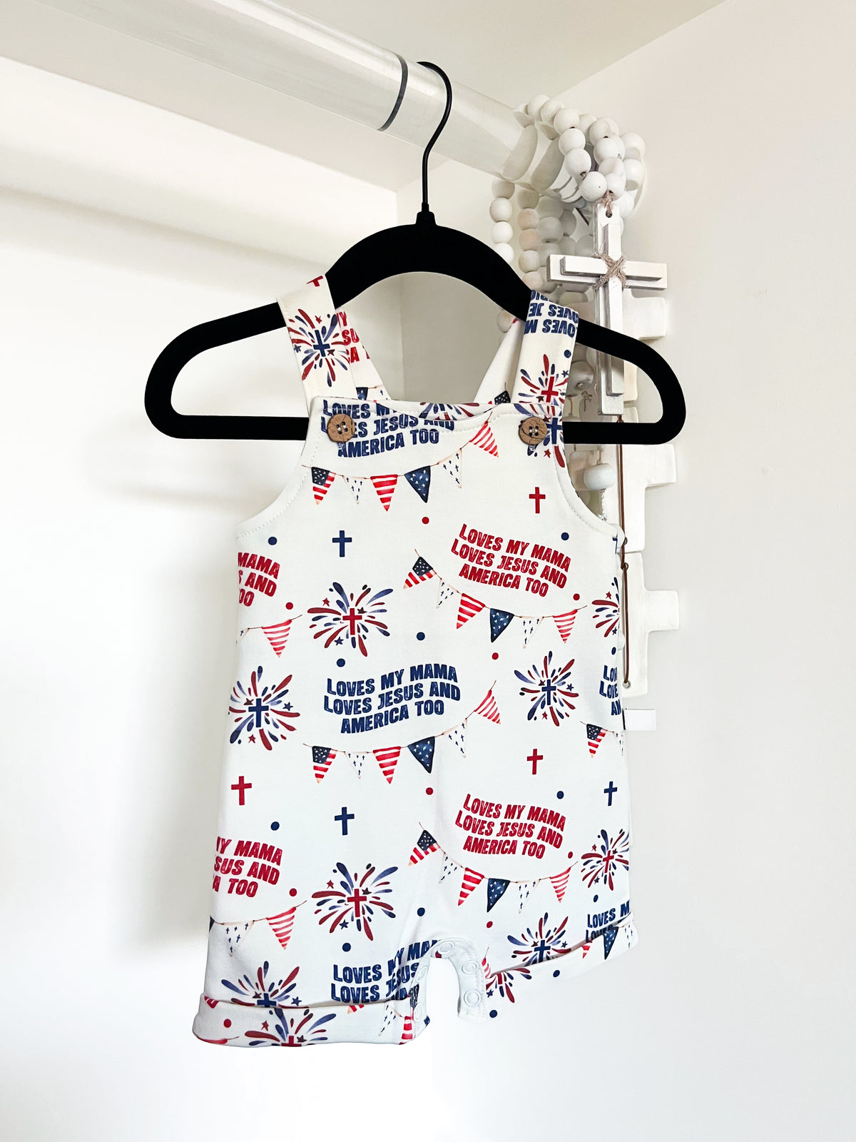 Loves Jesus & America Too Overalls