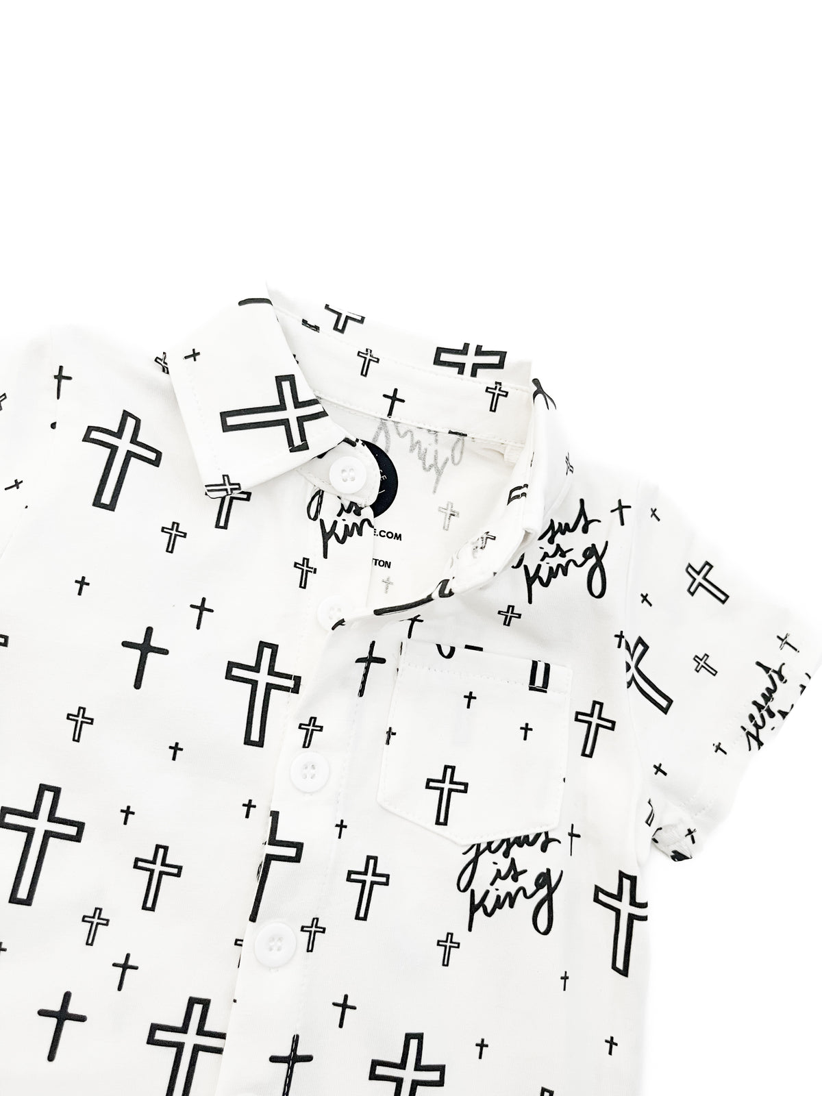 Jesus is King Collared Shirt