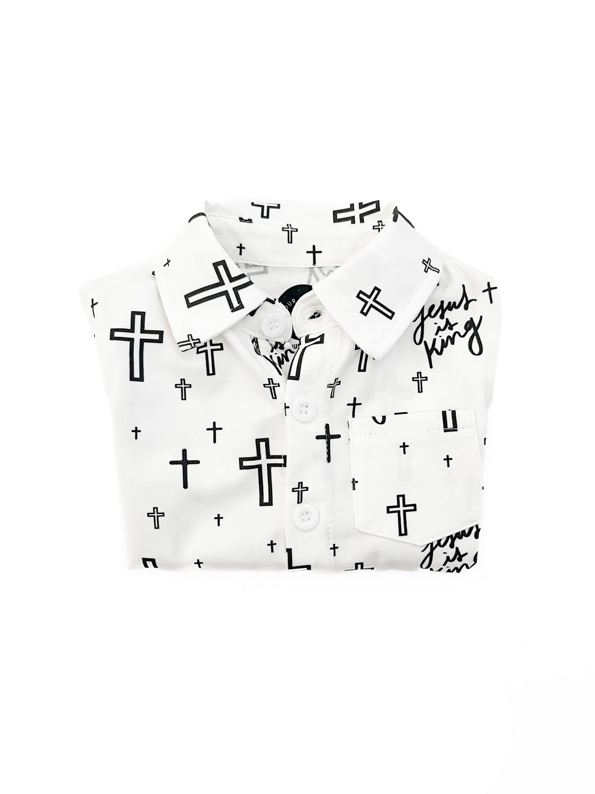 Jesus is King Collared Shirt