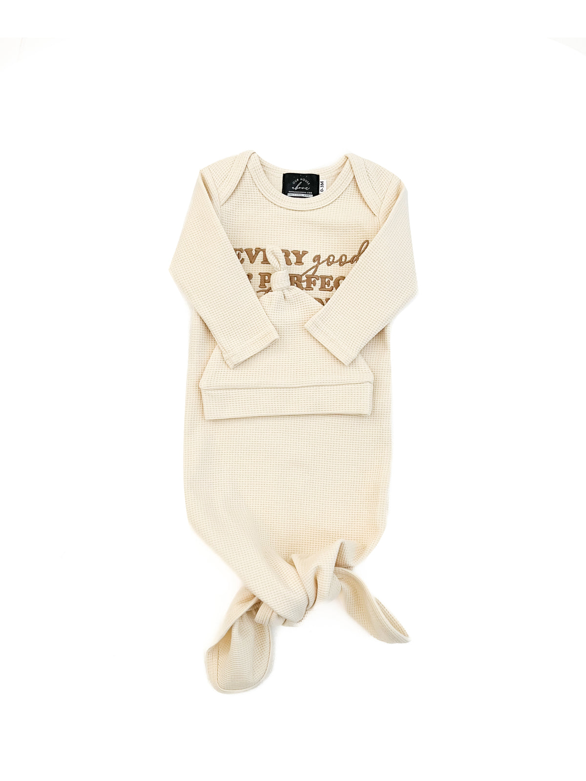 Every Good & Perfect Gift Waffle Gown & Matching Beanie