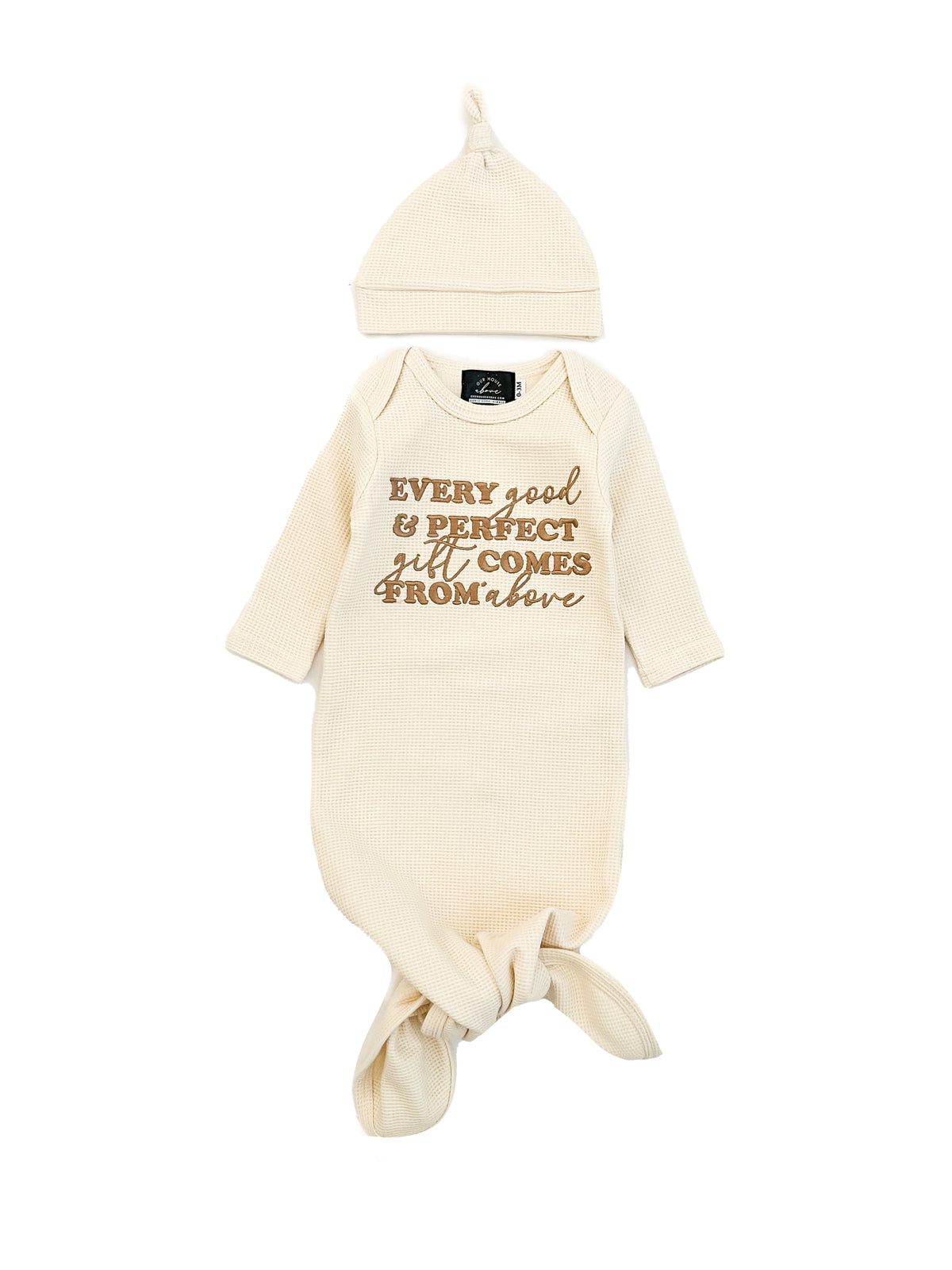Every Good & Perfect Gift Waffle Gown & Matching Beanie