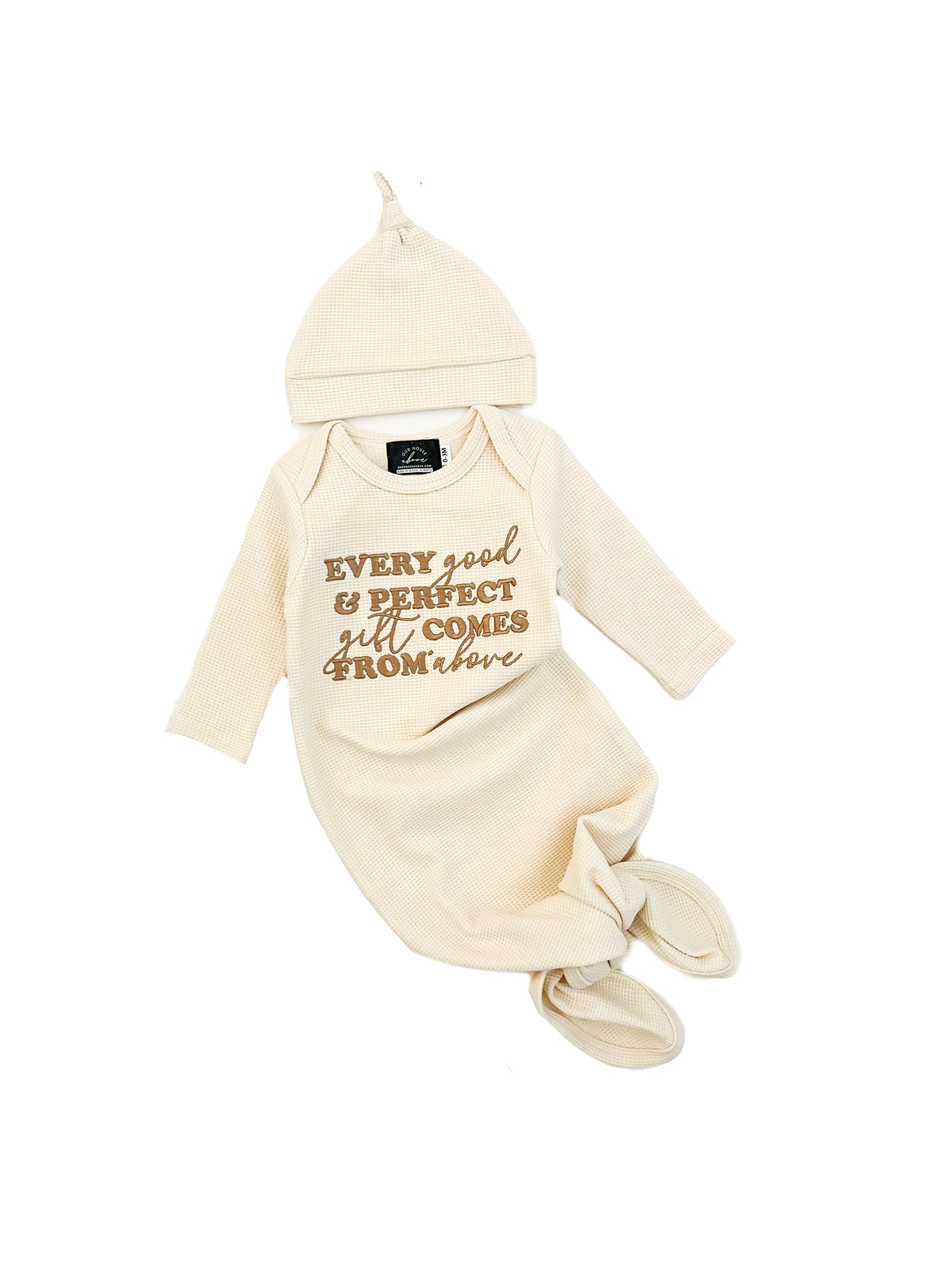 Every Good & Perfect Gift Waffle Gown & Matching Beanie