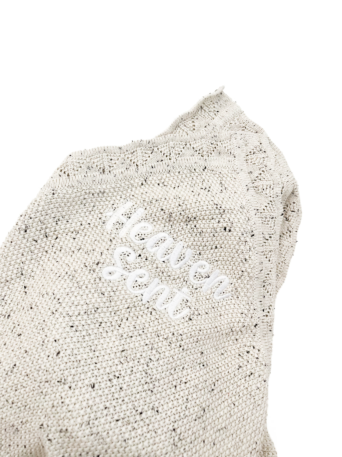 Heaven Sent Gray Knit Blanket
