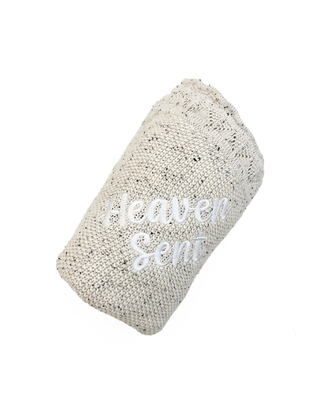 Heaven Sent Gray Knit Blanket