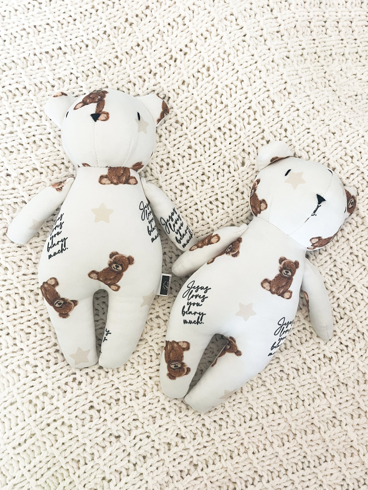 Jesus Loves You Beary Much Bamboo Bear Stuffy