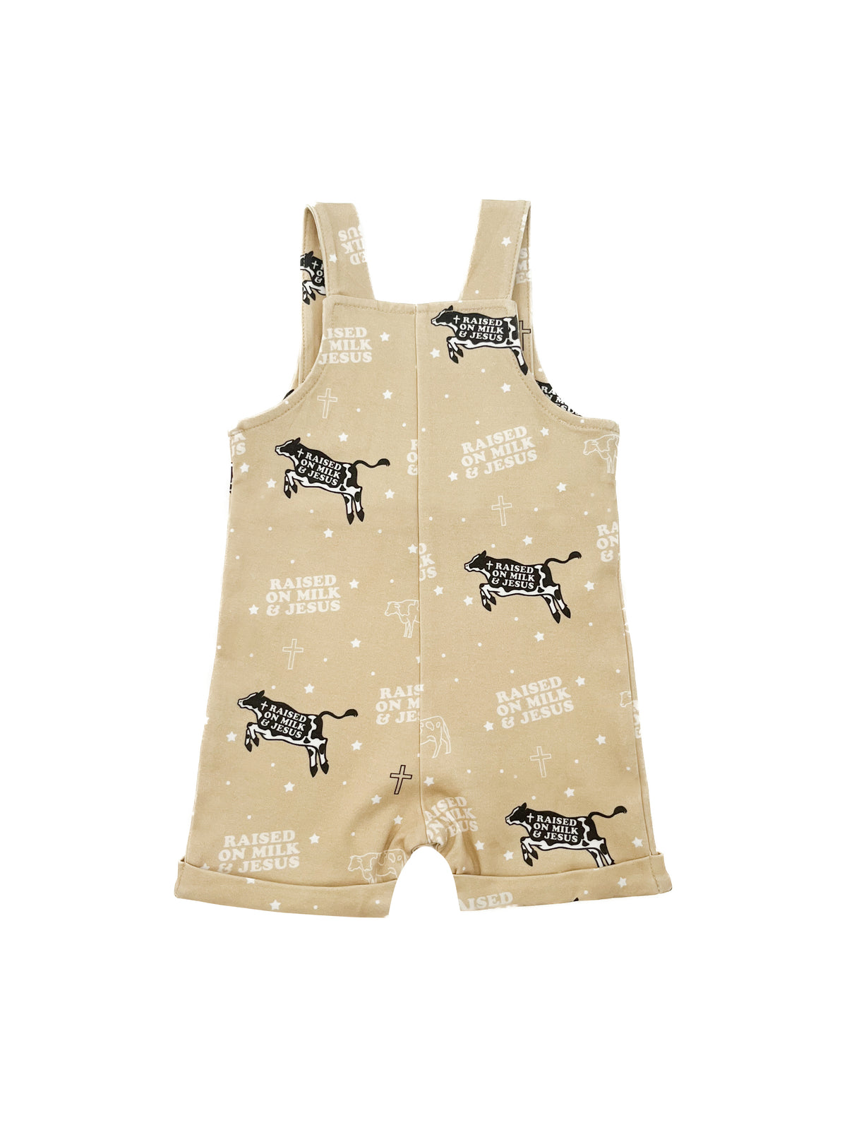 Raised on Milk & Jesus Cow Overalls