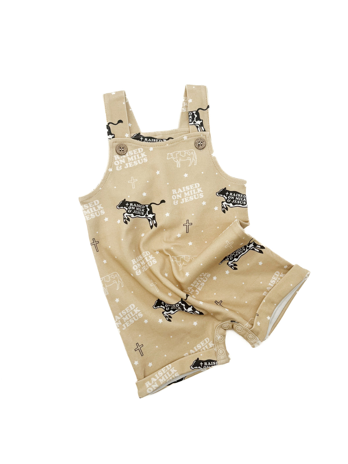 Raised on Milk & Jesus Cow Overalls