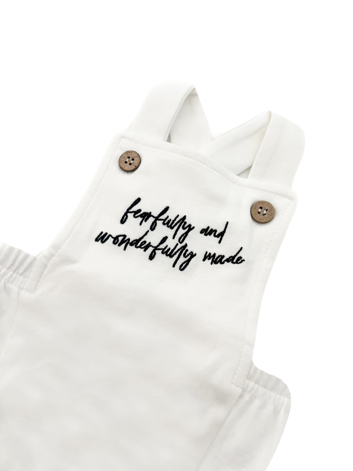 Fearfully and Wonderfully Made Embroidered Romper