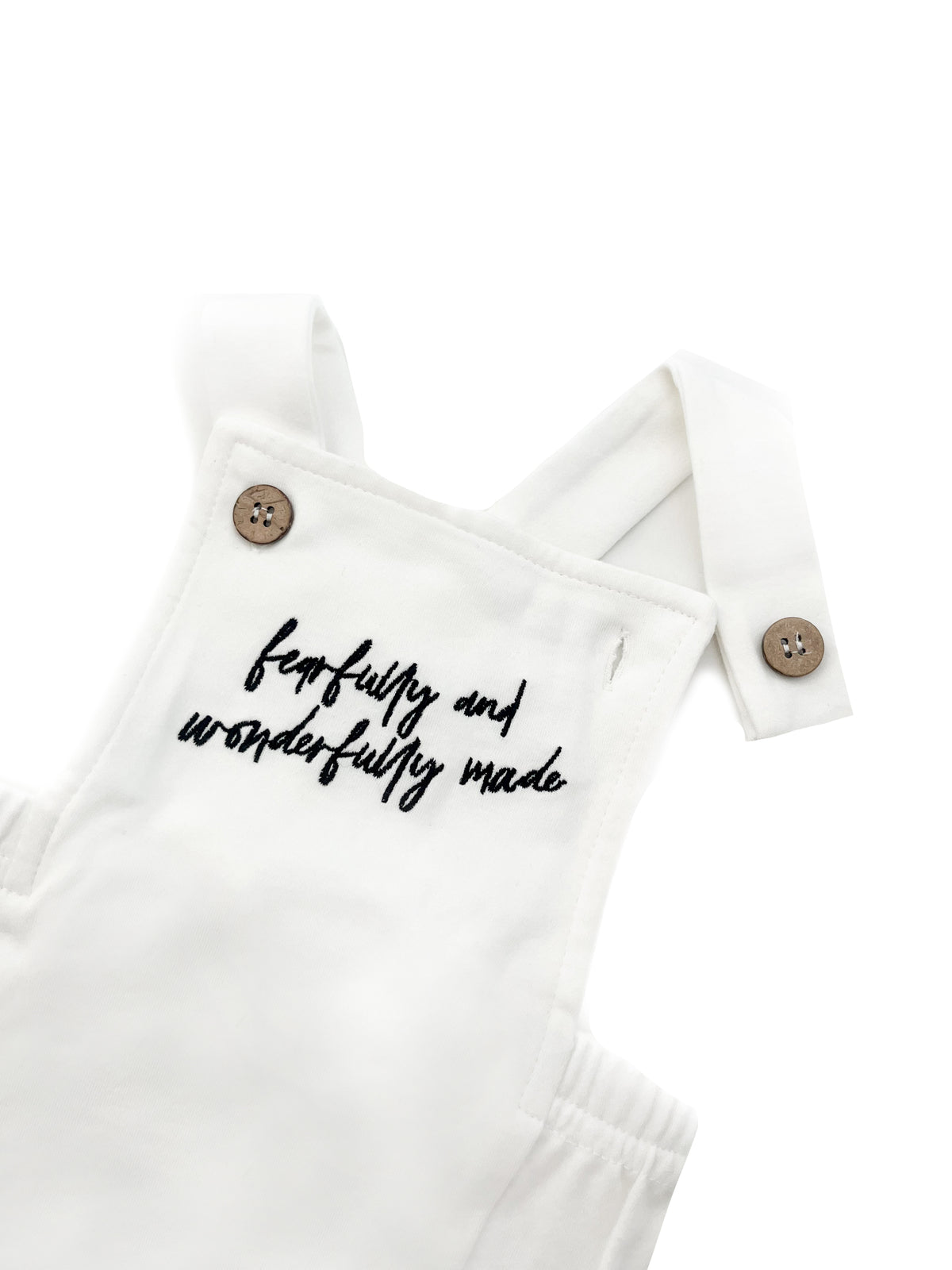 Fearfully and Wonderfully Made Embroidered Romper