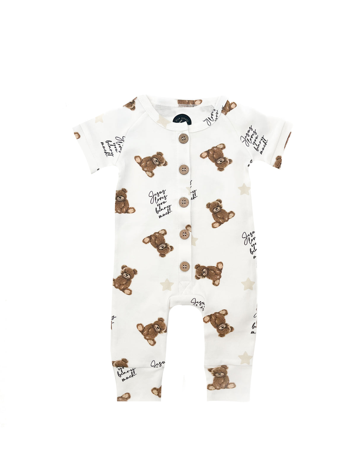 Jesus Loves You Beary Much Bear Jumpsuit