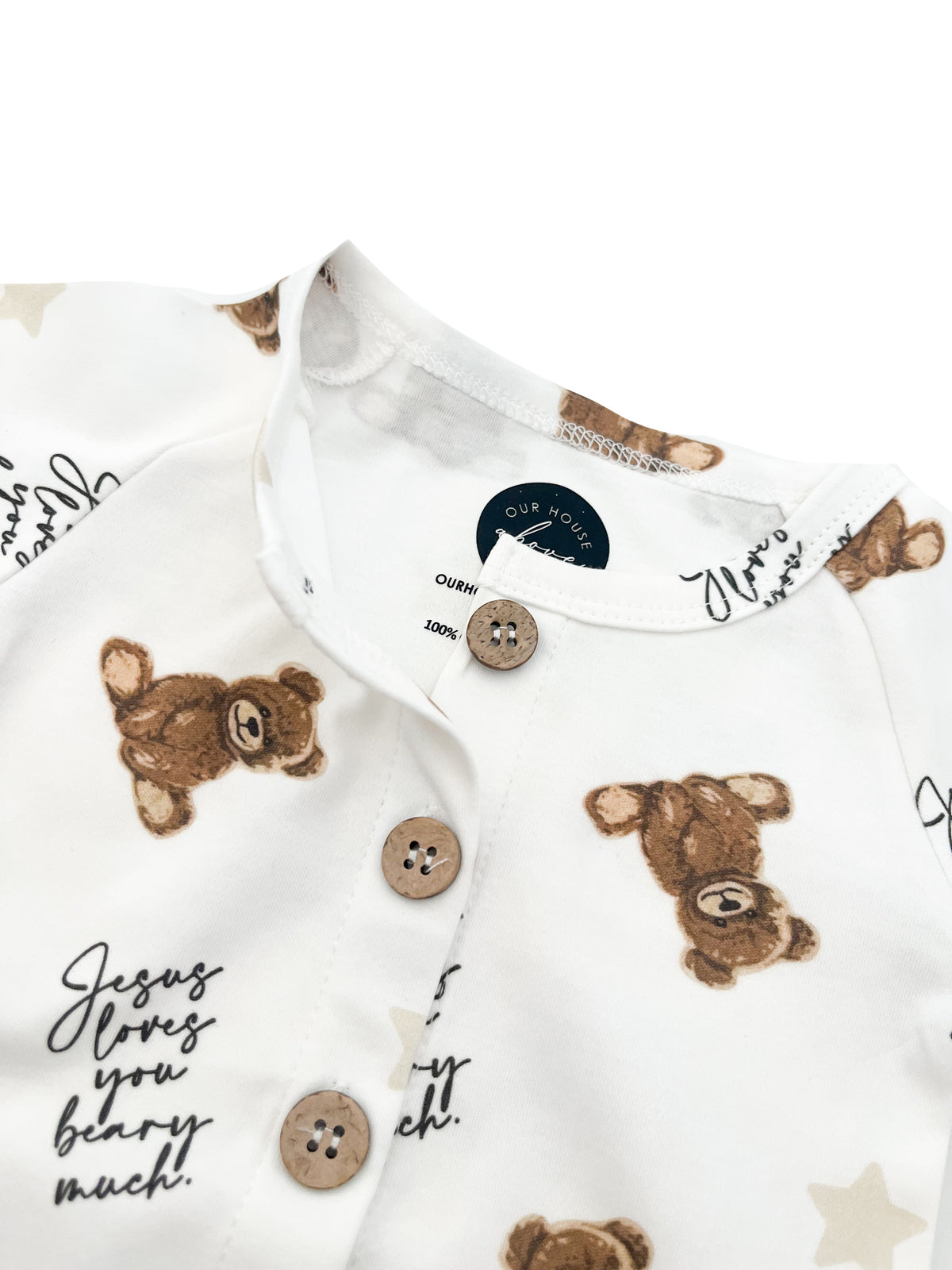 Jesus Loves You Beary Much Bear Jumpsuit