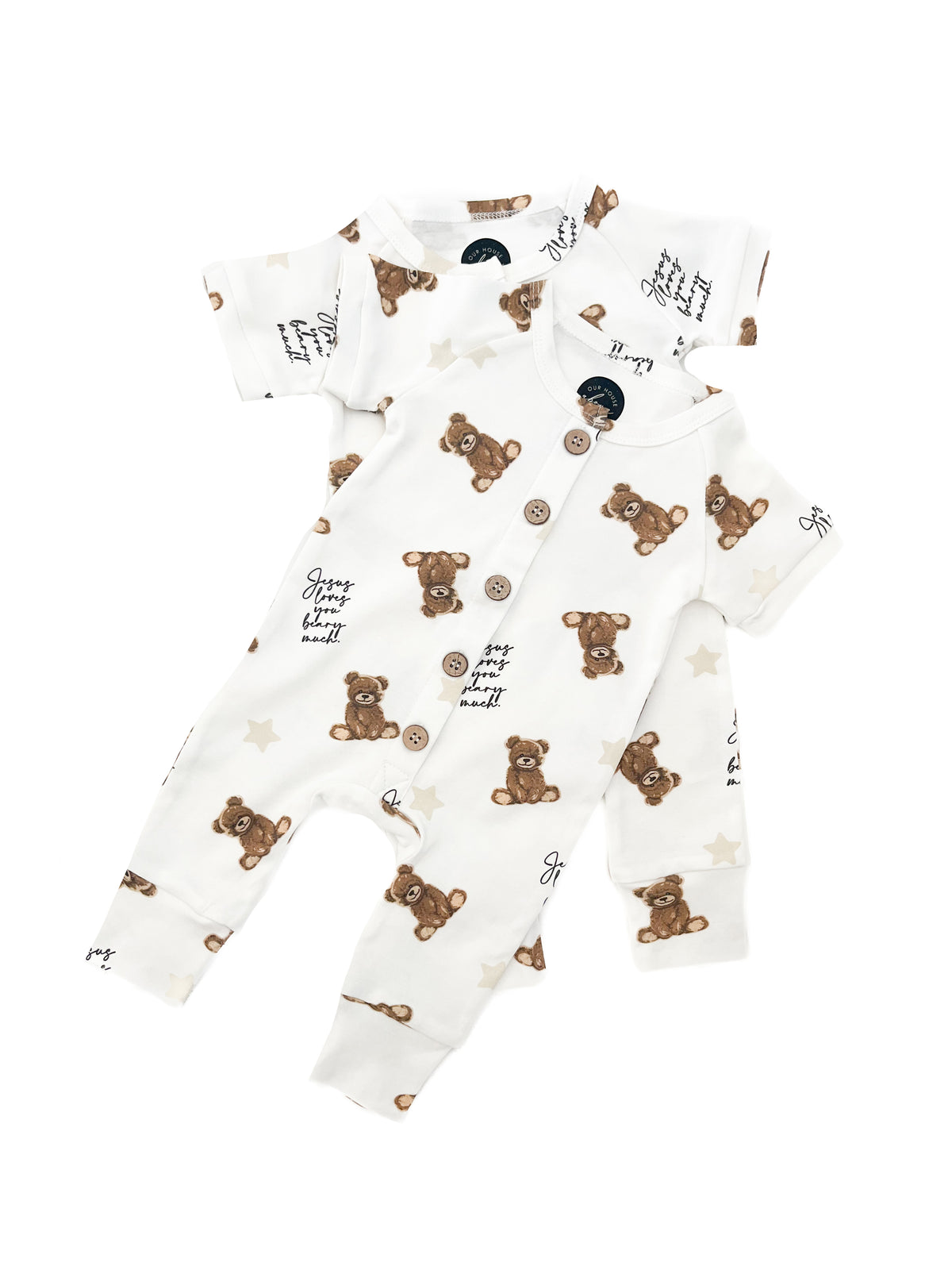 Jesus Loves You Beary Much Bear Jumpsuit