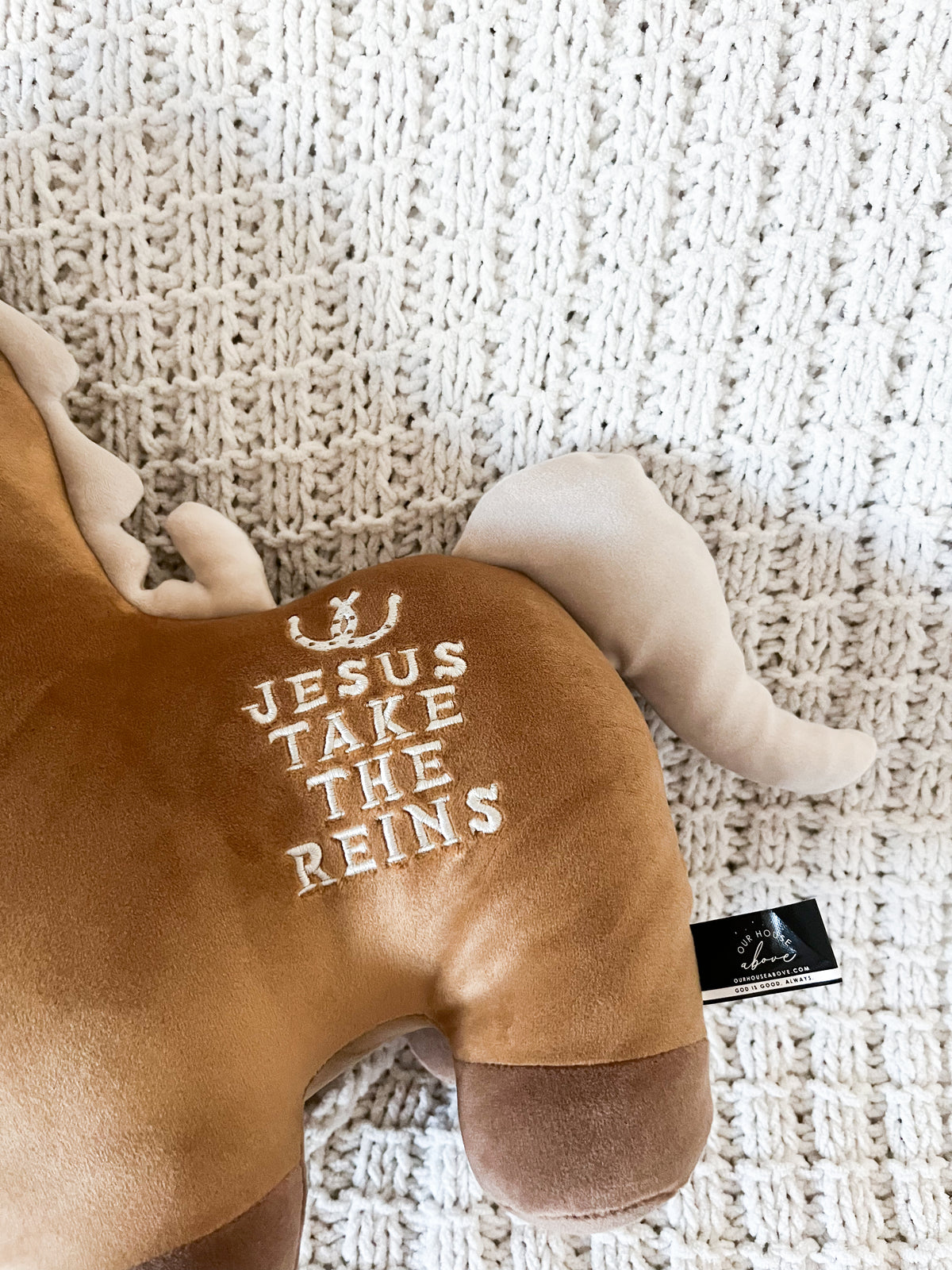 Jesus Take the Reins Horse Stuffy
