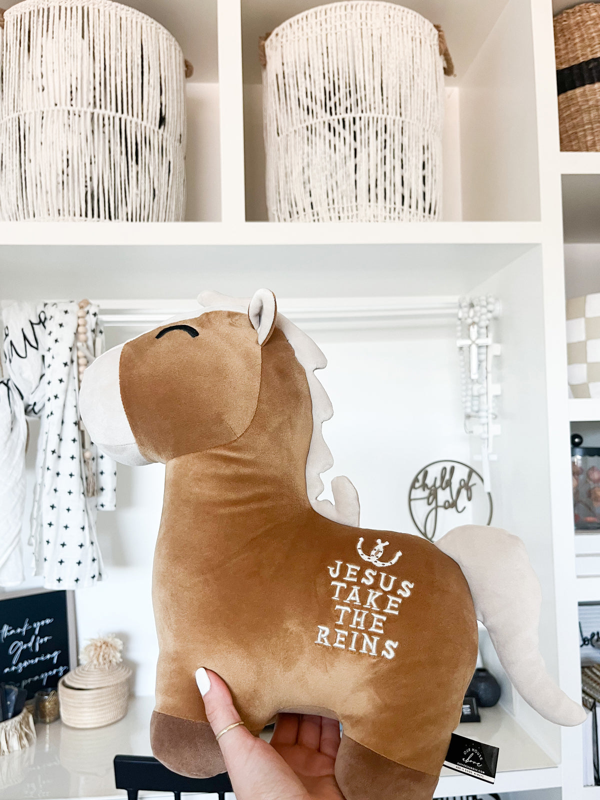 Jesus Take the Reins Horse Stuffy