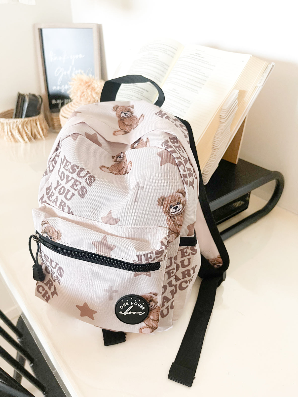 Jesus Loves You Beary Much Baby Backpack