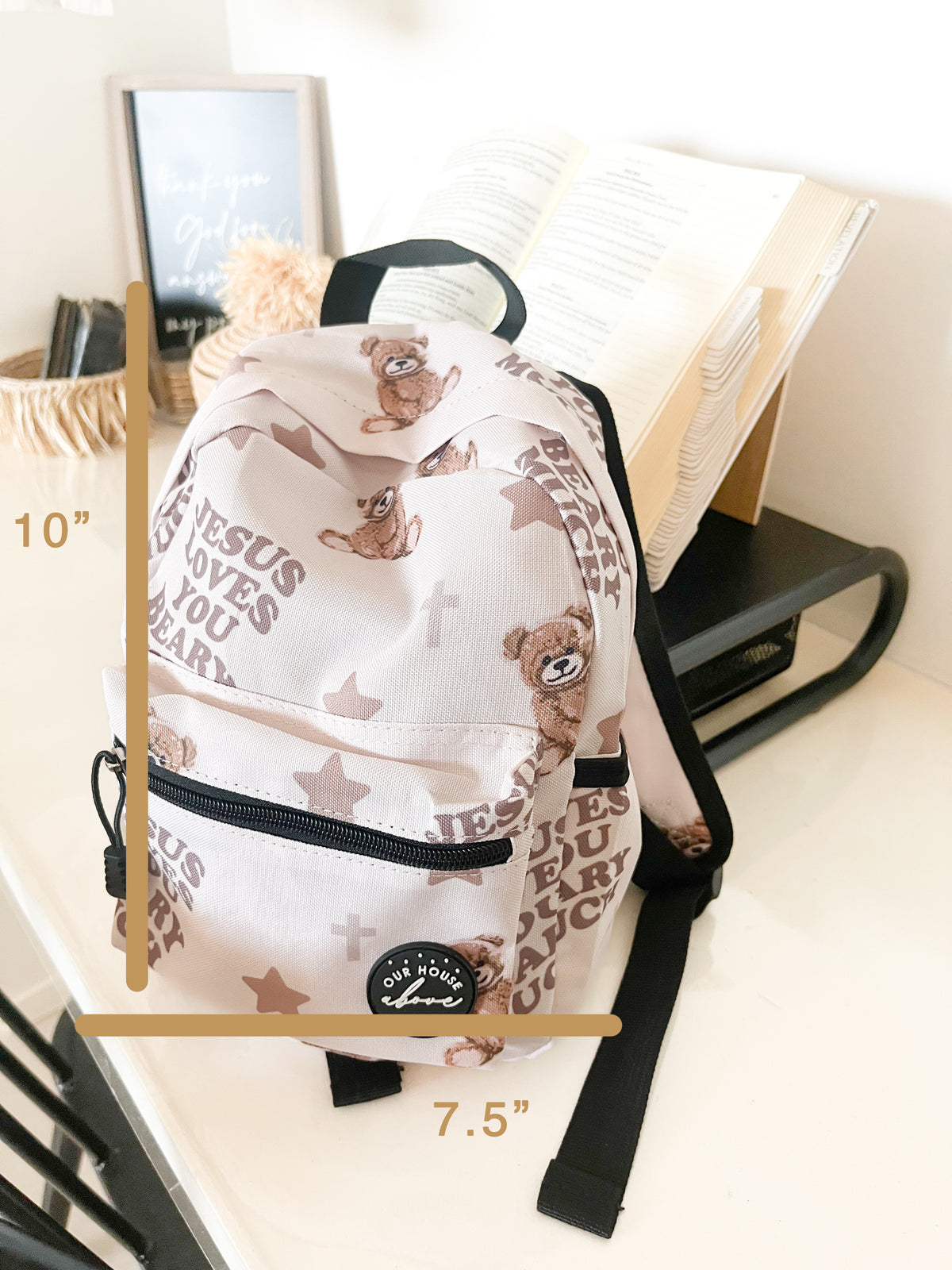 Jesus Loves You Beary Much Baby Backpack
