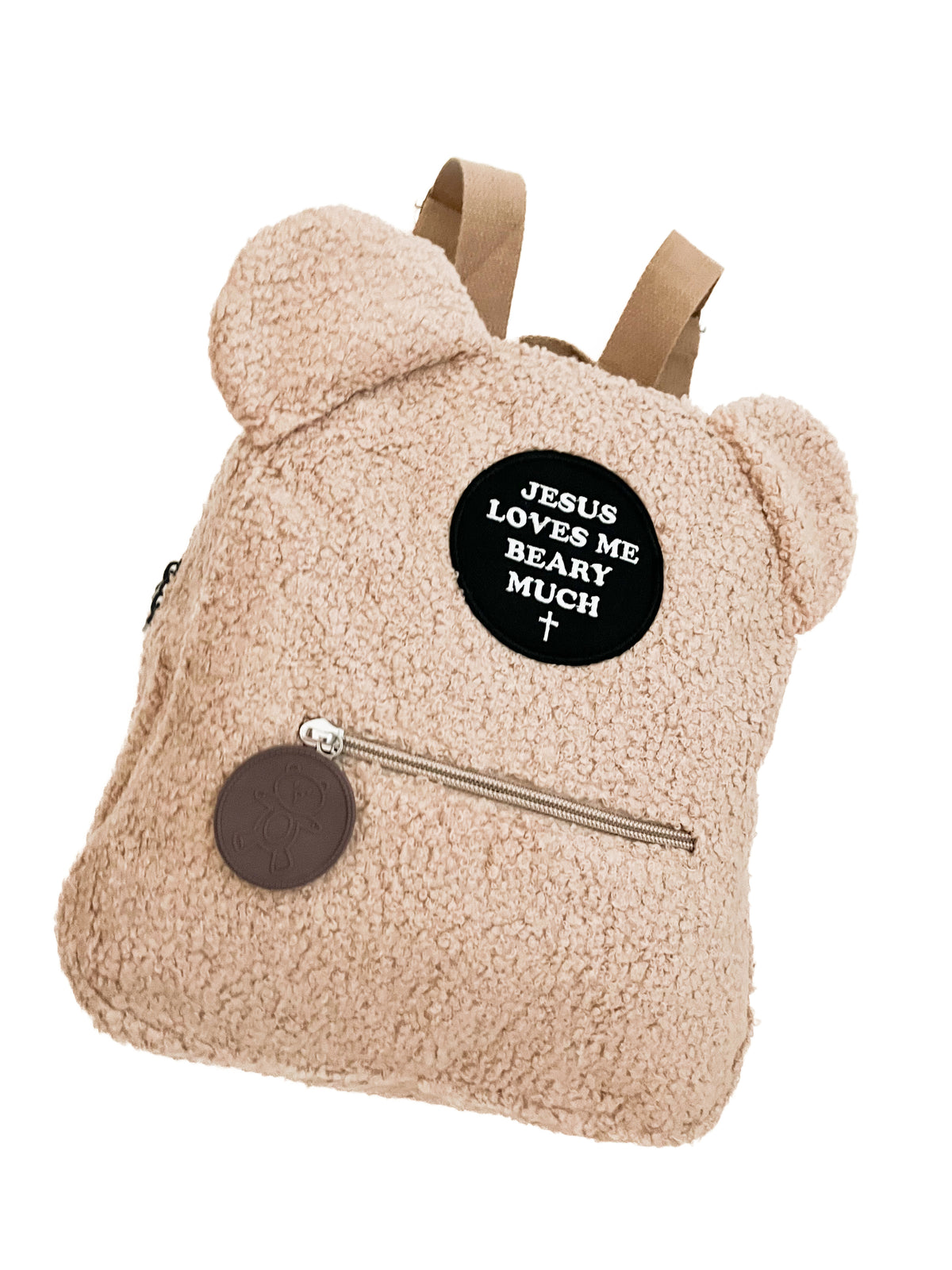 Jesus Loves Me Beary Much Backpack