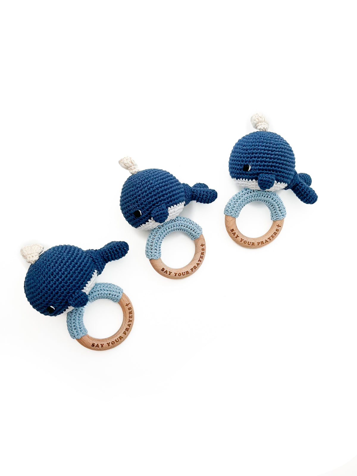 Jonah's Whale Knitted Teether Rattle