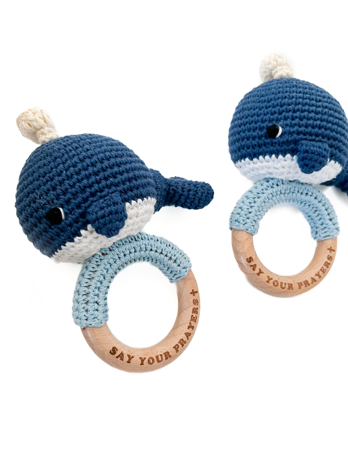 Jonah's Whale Knitted Teether Rattle