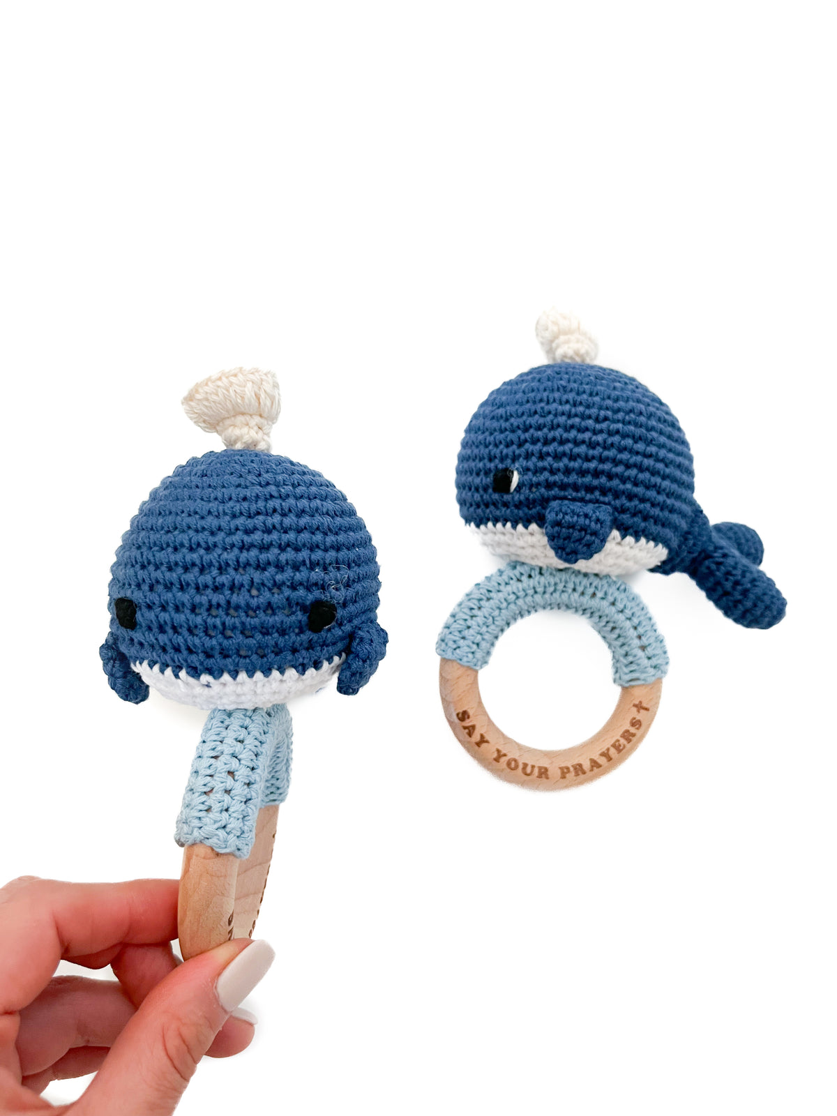 Jonah's Whale Knitted Teether Rattle