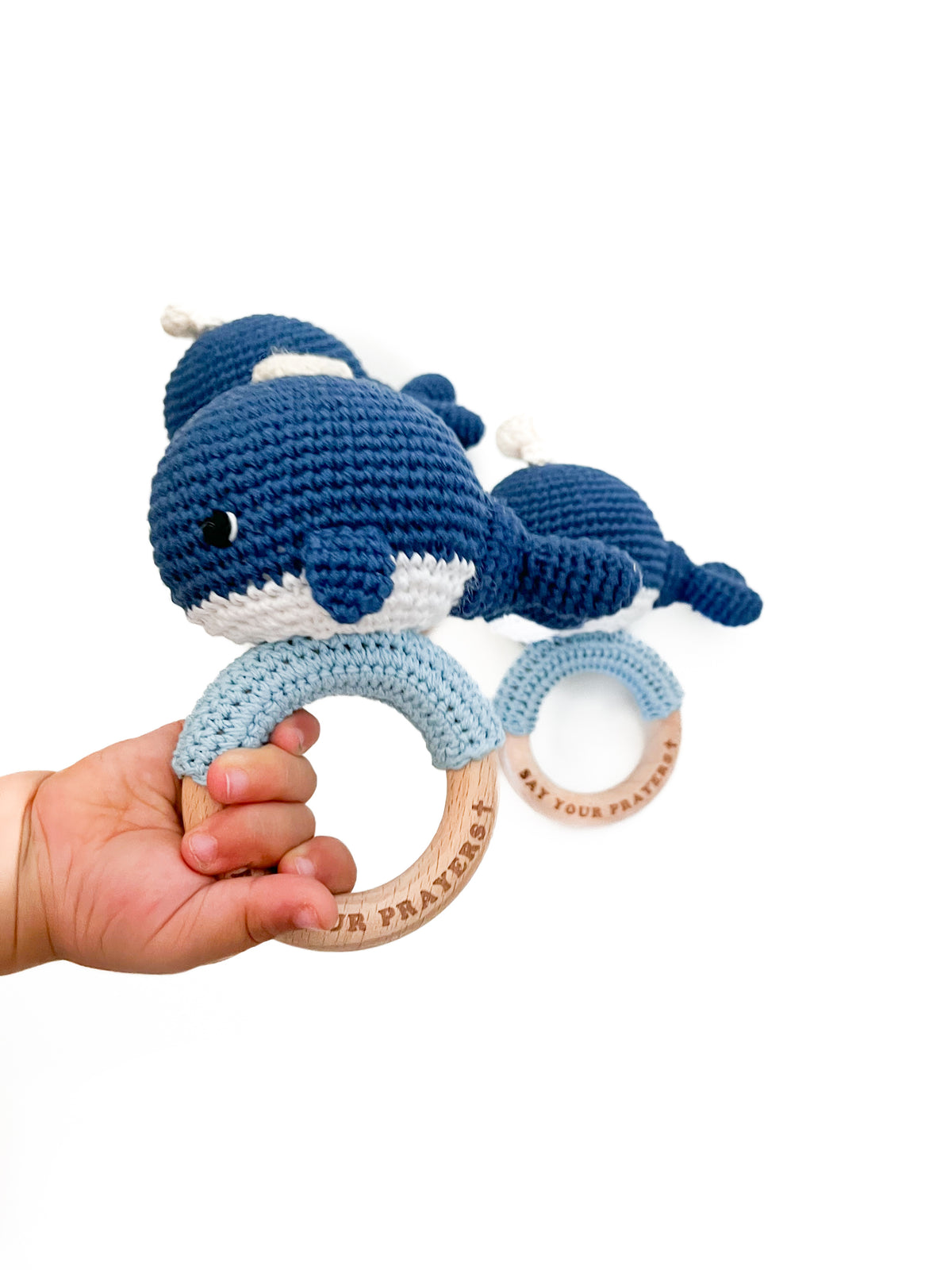Jonah's Whale Knitted Teether Rattle