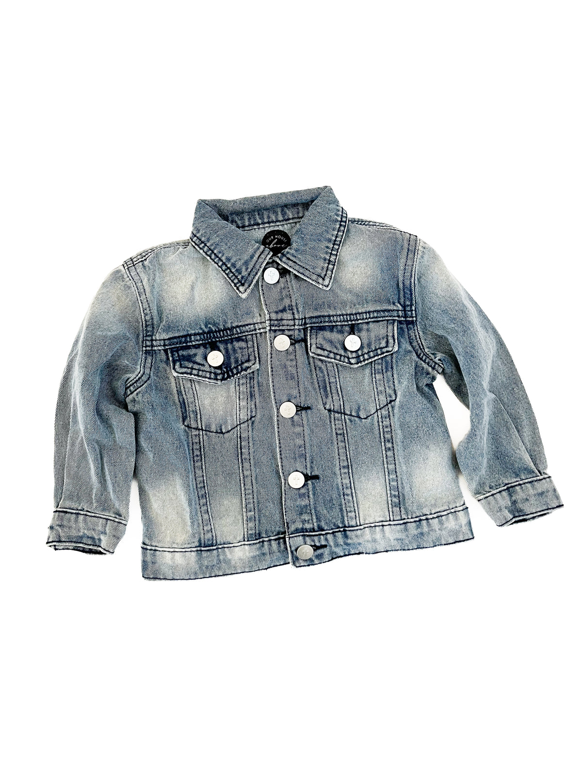 God I'm So Grateful Children's Embroidered Denim Jacket