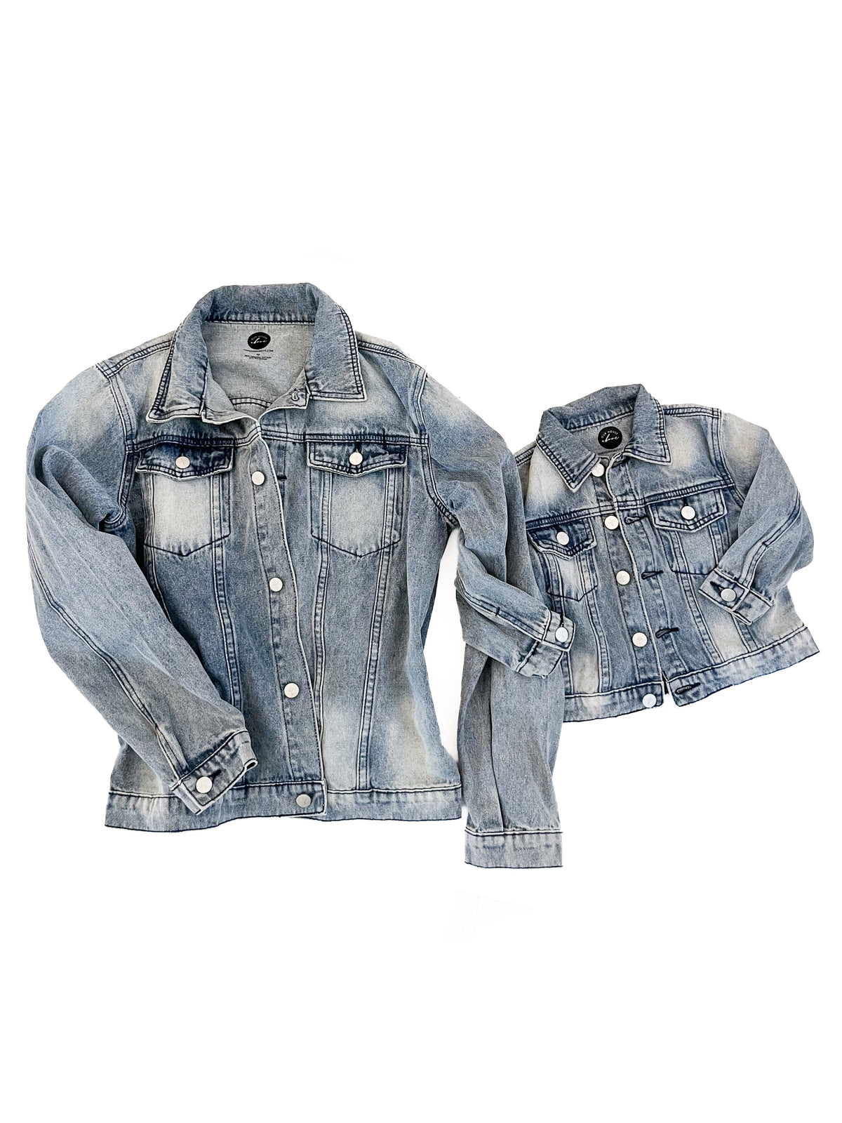 God I'm So Grateful Children's Embroidered Denim Jacket
