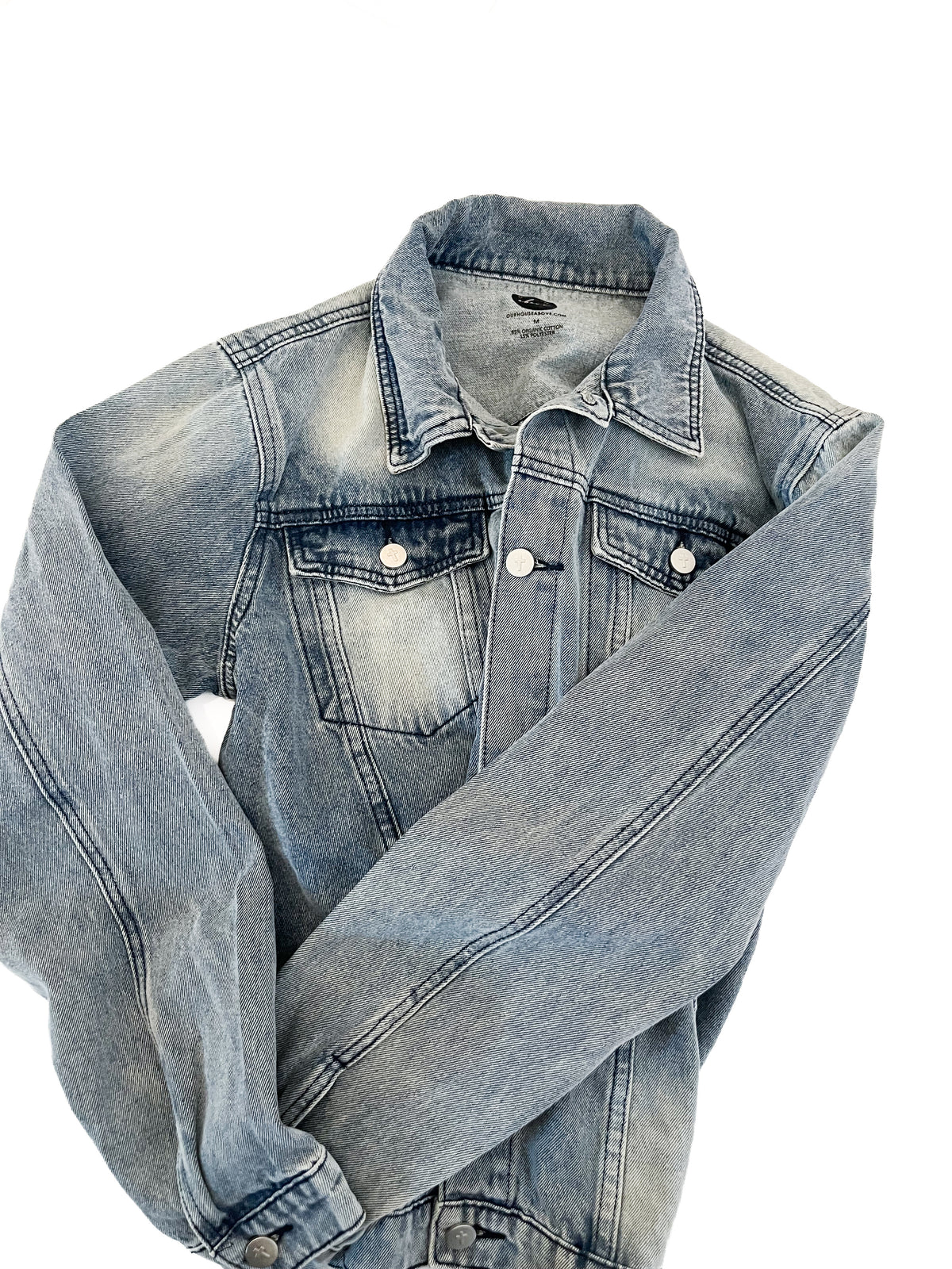 God I'm So Grateful Women's Embroidered Denim Jacket