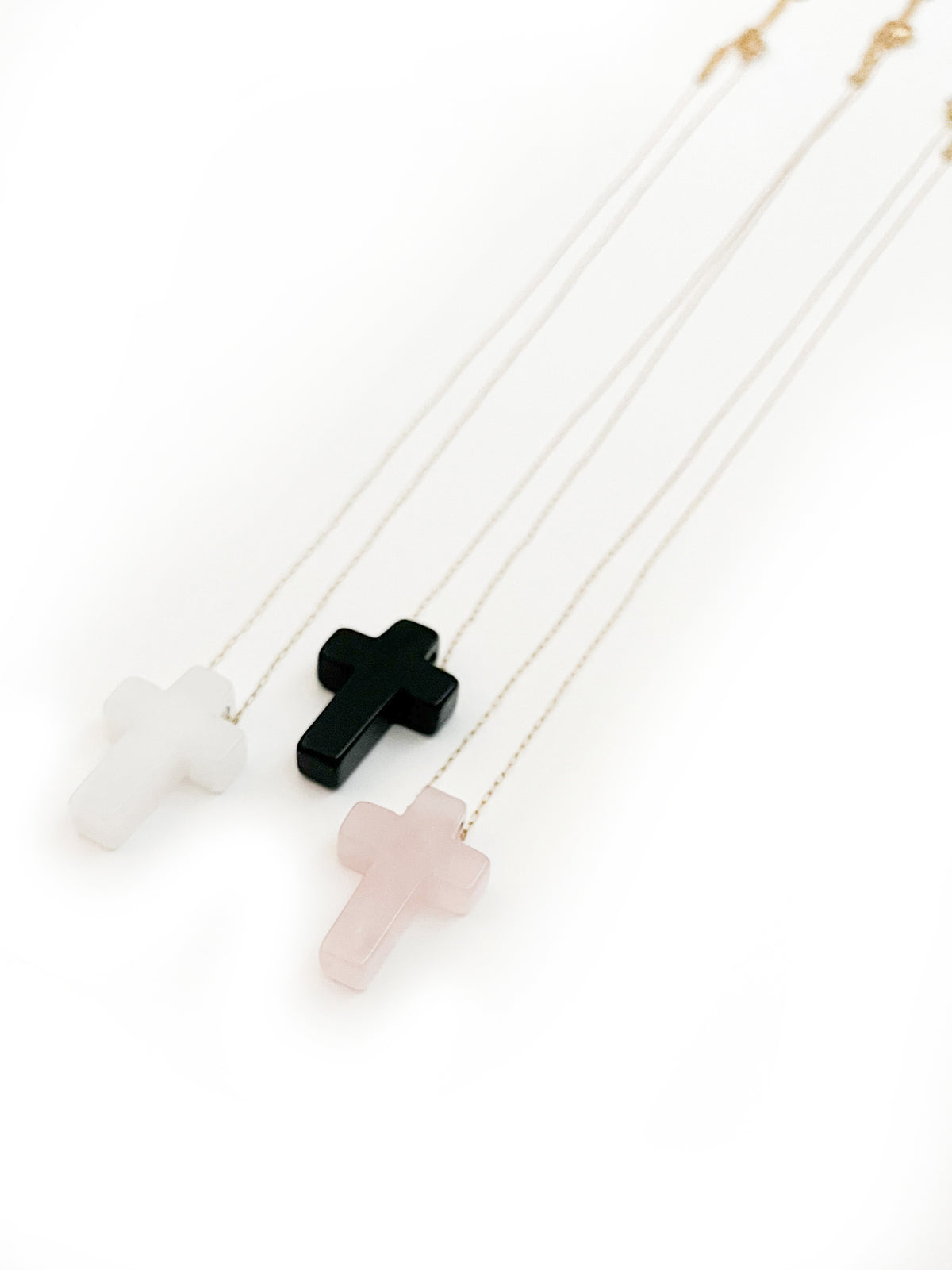 Stone Cross Necklace