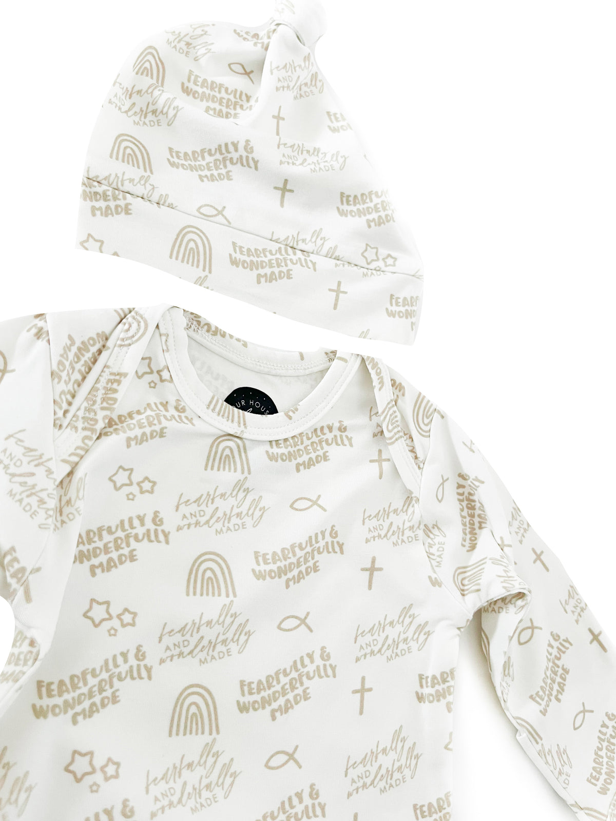 Fearfully & Wonderfully Made Bamboo Gown & Matching Beanie