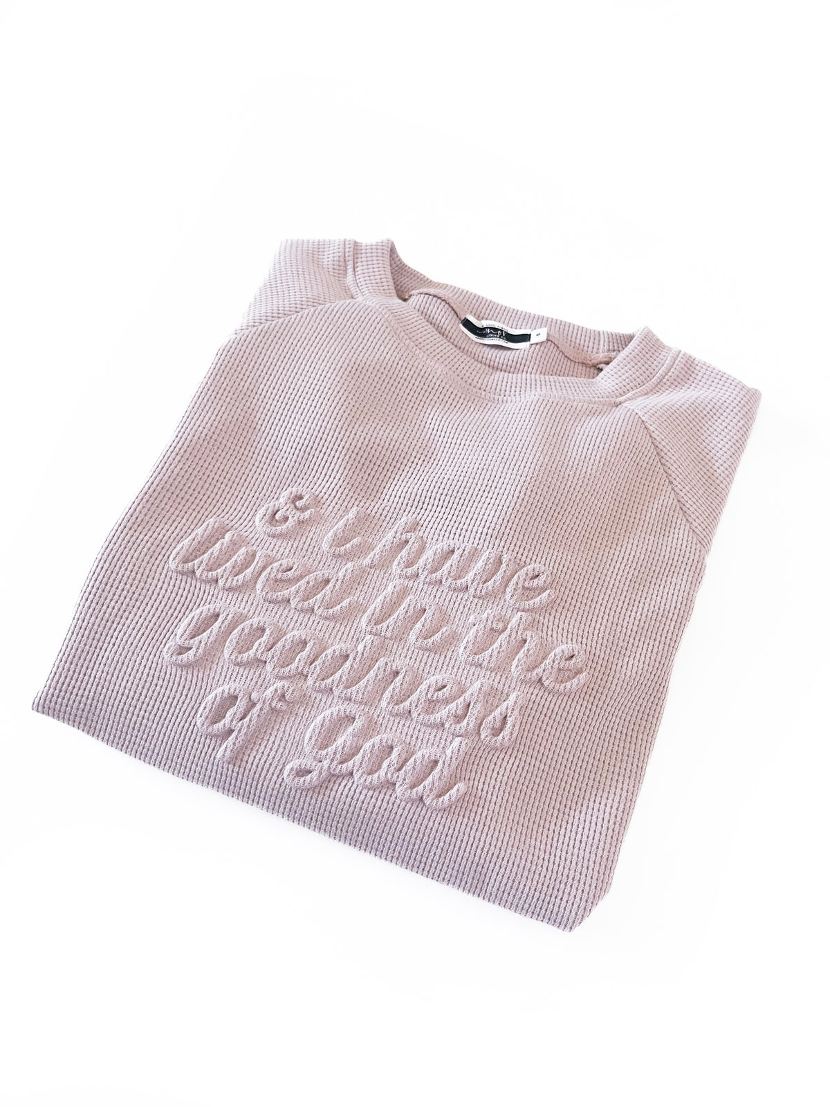 In The Goodness Of God Waffle Womens Crewneck