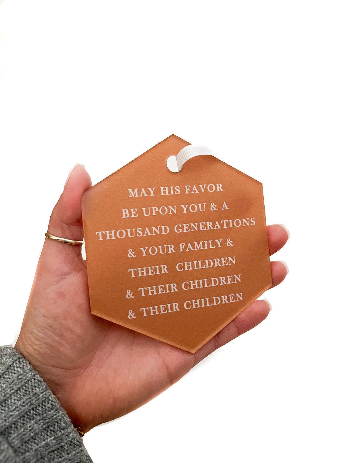 May His Favor Acrylic Ornament