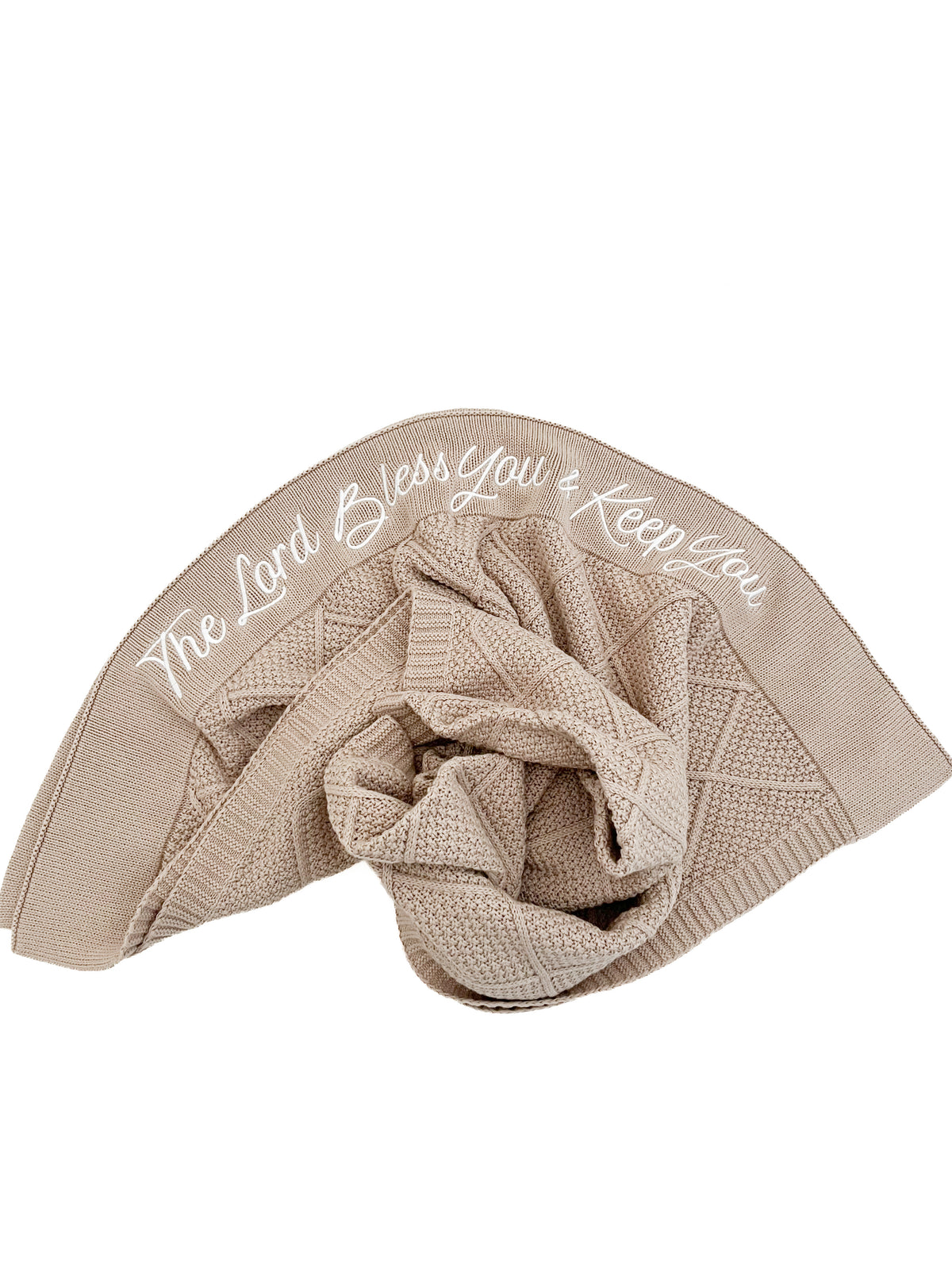 The Lord Bless You & Keep You Embroidered Blanket