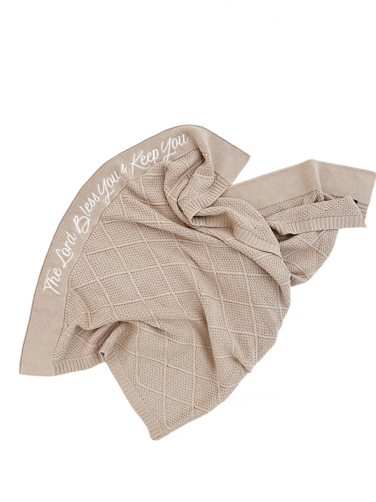 The Lord Bless You & Keep You Embroidered Blanket
