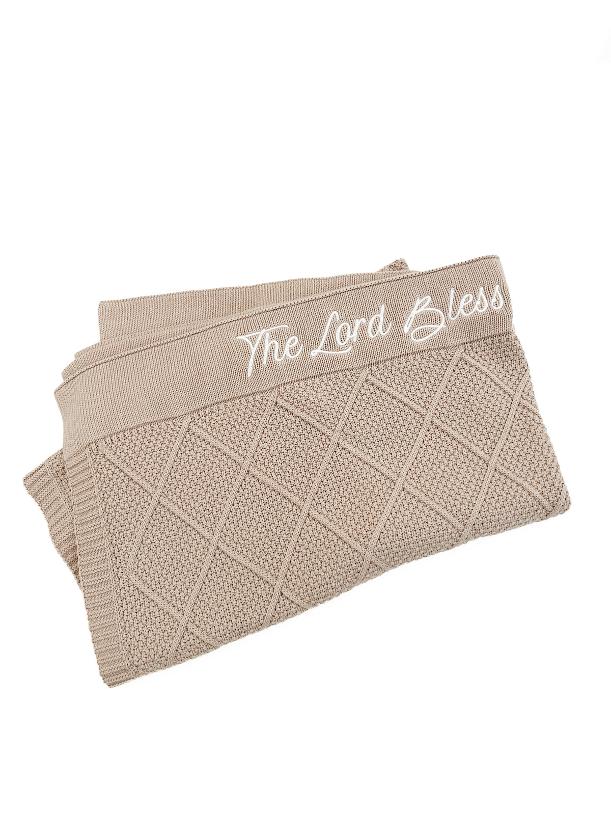 The Lord Bless You & Keep You Embroidered Blanket