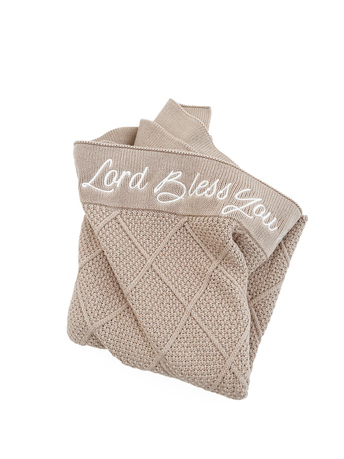 The Lord Bless You & Keep You Embroidered Blanket