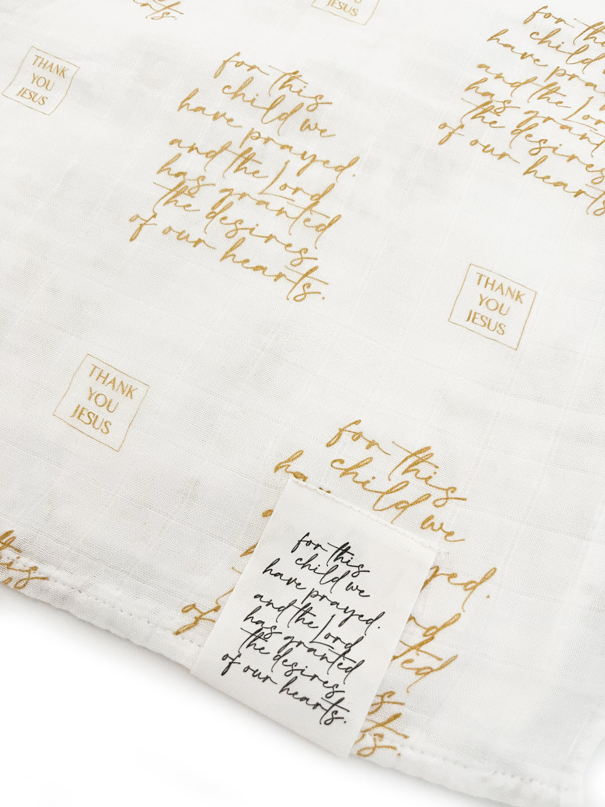 For This Child We Have Prayed Swaddle Blanket