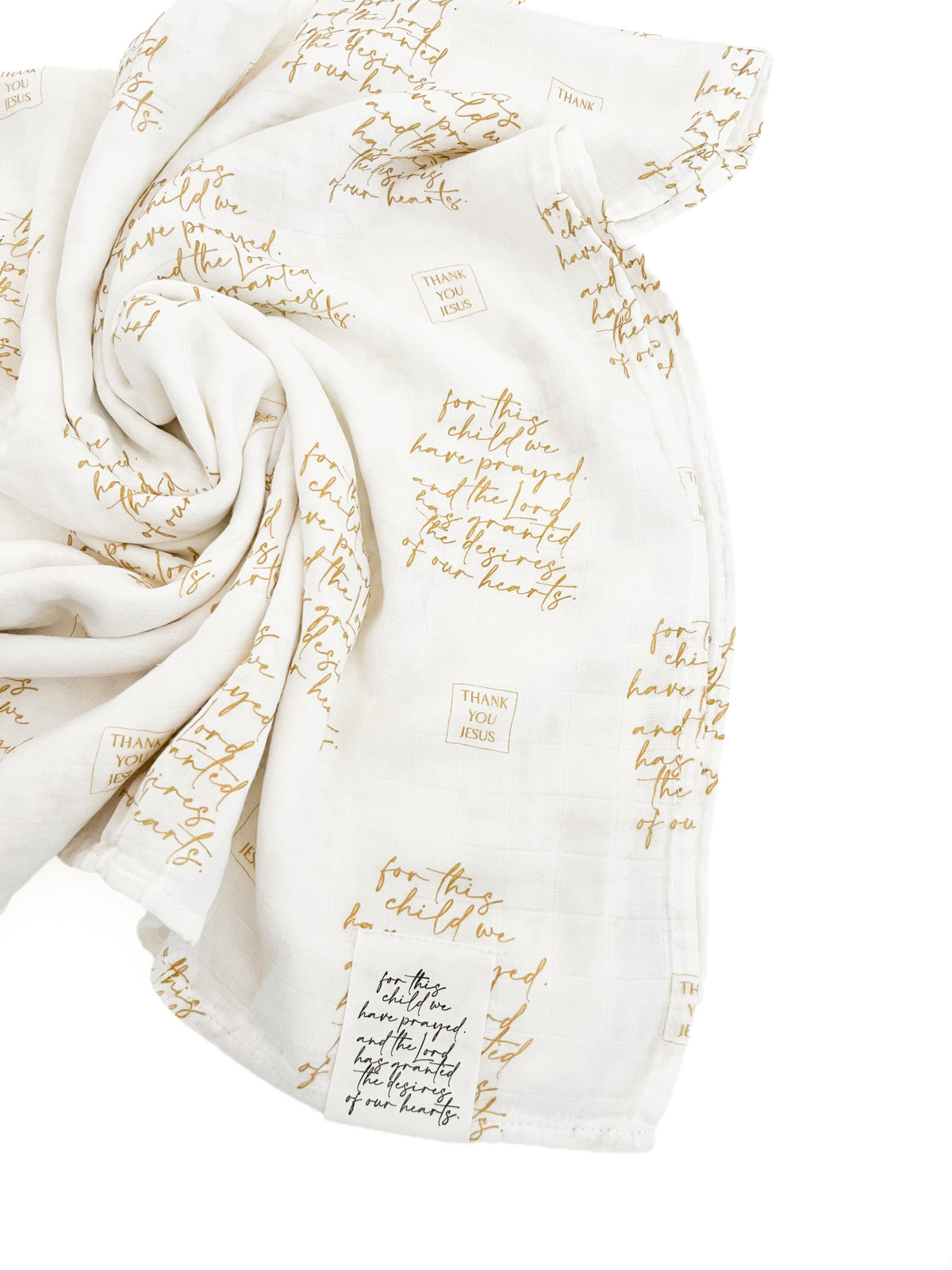 For This Child We Have Prayed Swaddle Blanket