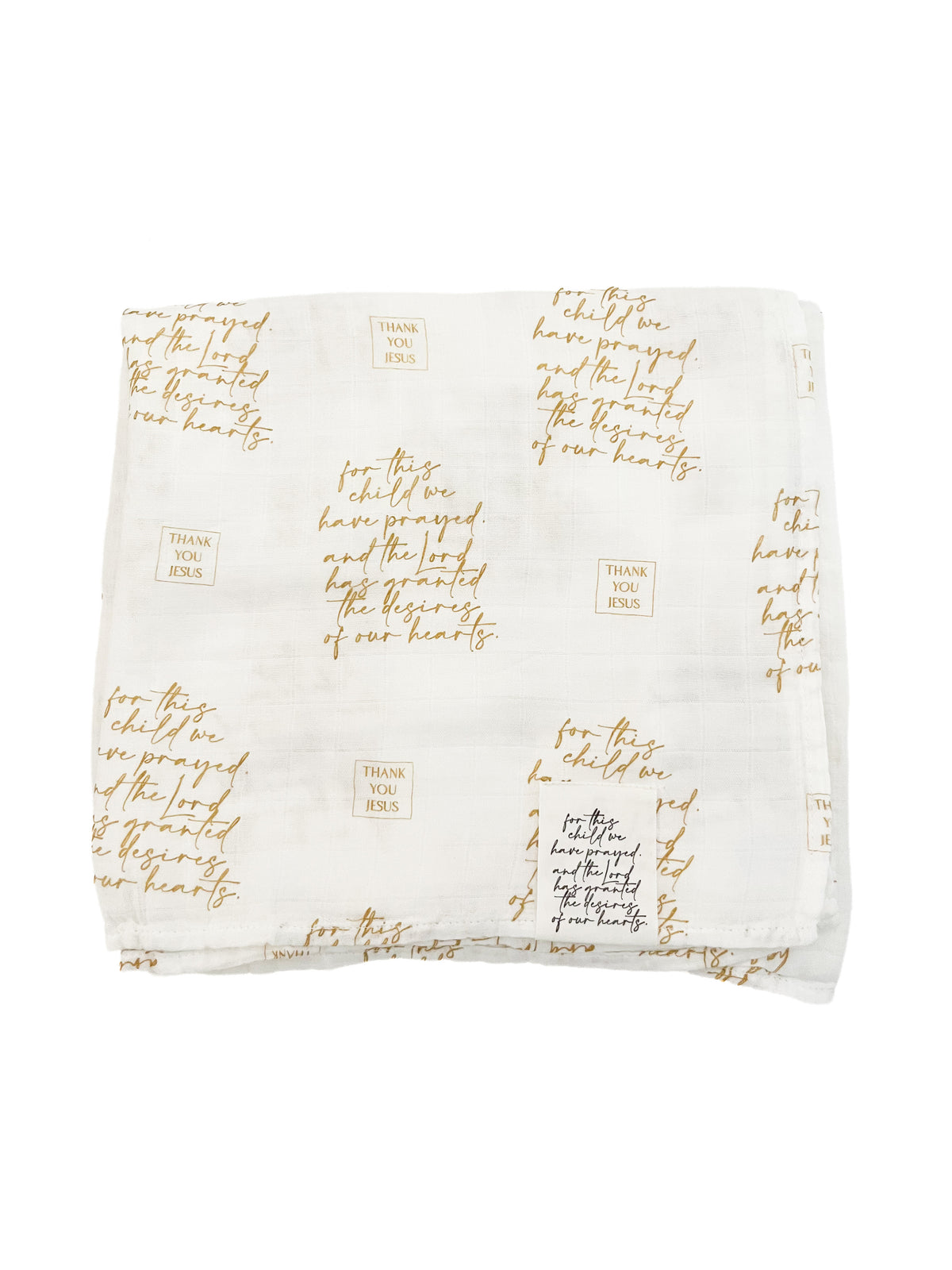 For This Child We Have Prayed Swaddle Blanket