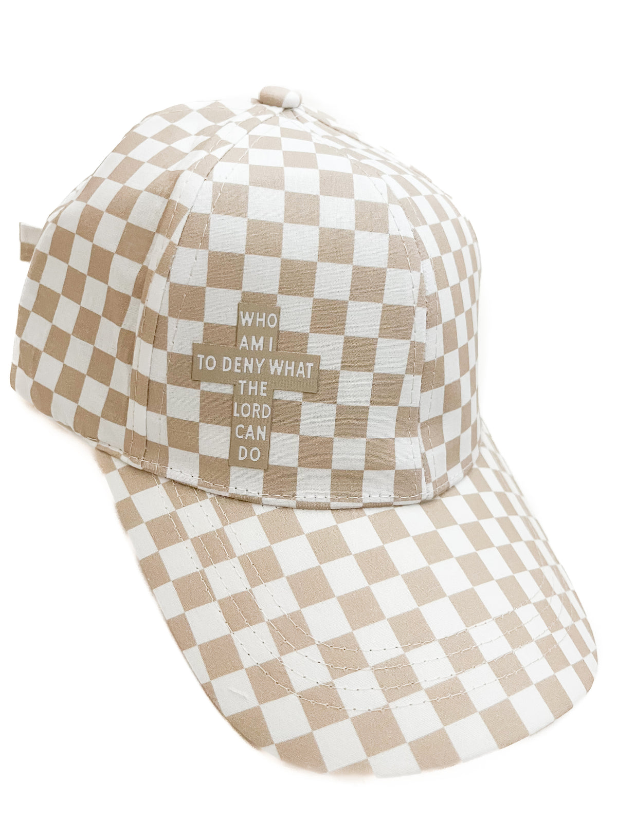 LAST CHANCE*** Who am I to Deny Checkered Baseball Hat