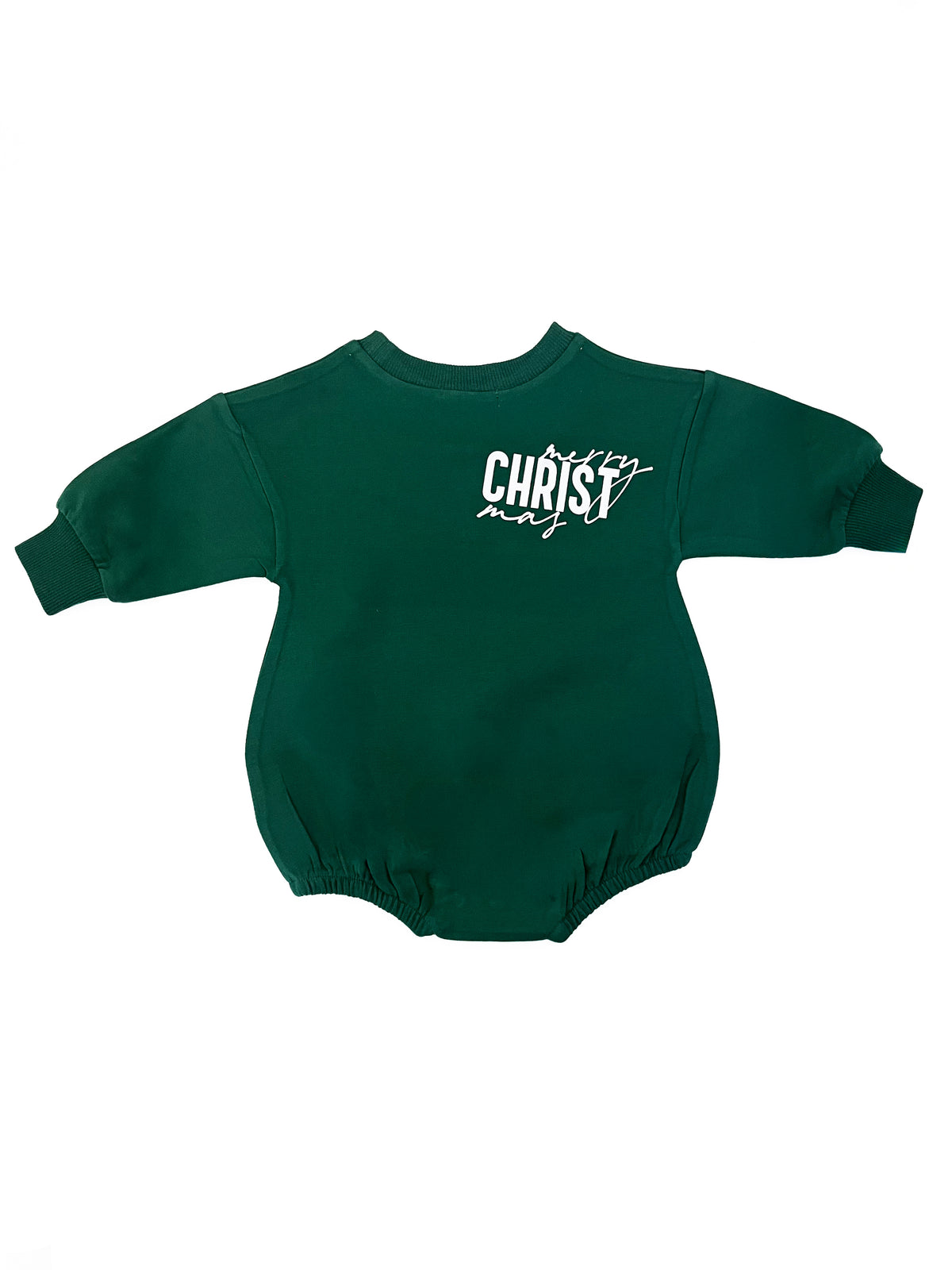 Christmas Trees & Jesus Please Bubble Jumpsuit