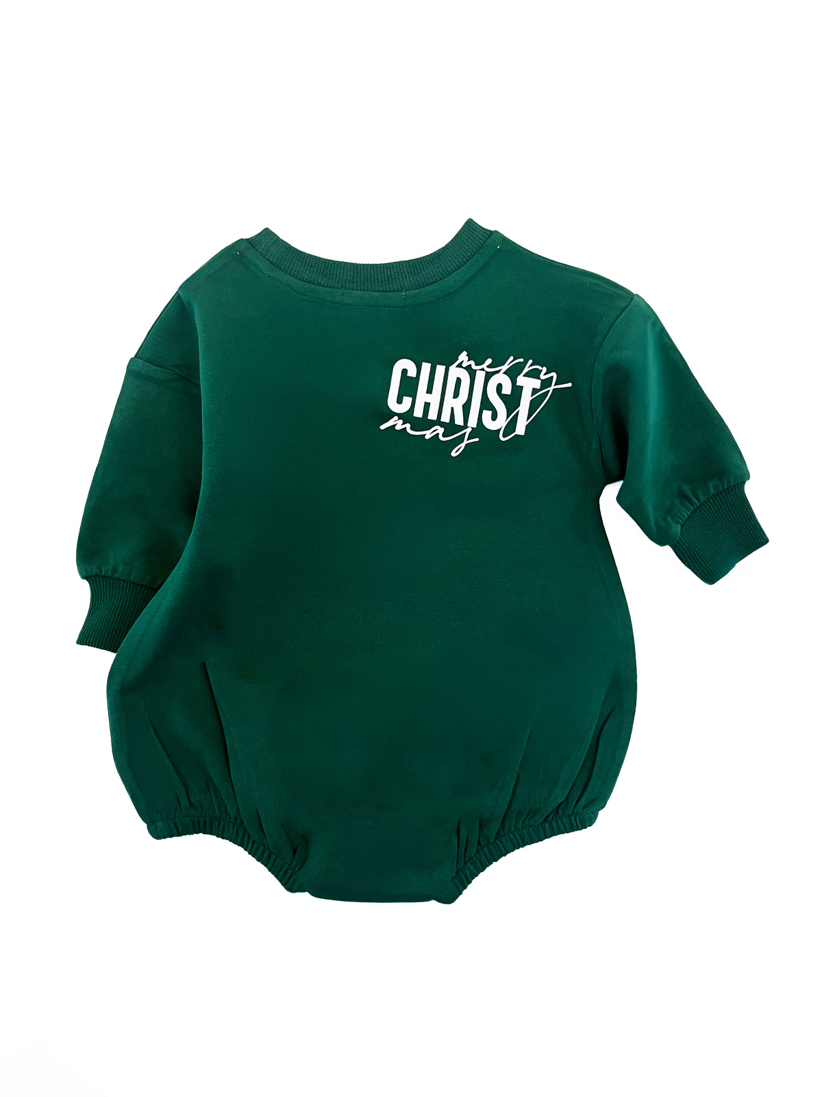 Christmas Trees & Jesus Please Bubble Jumpsuit