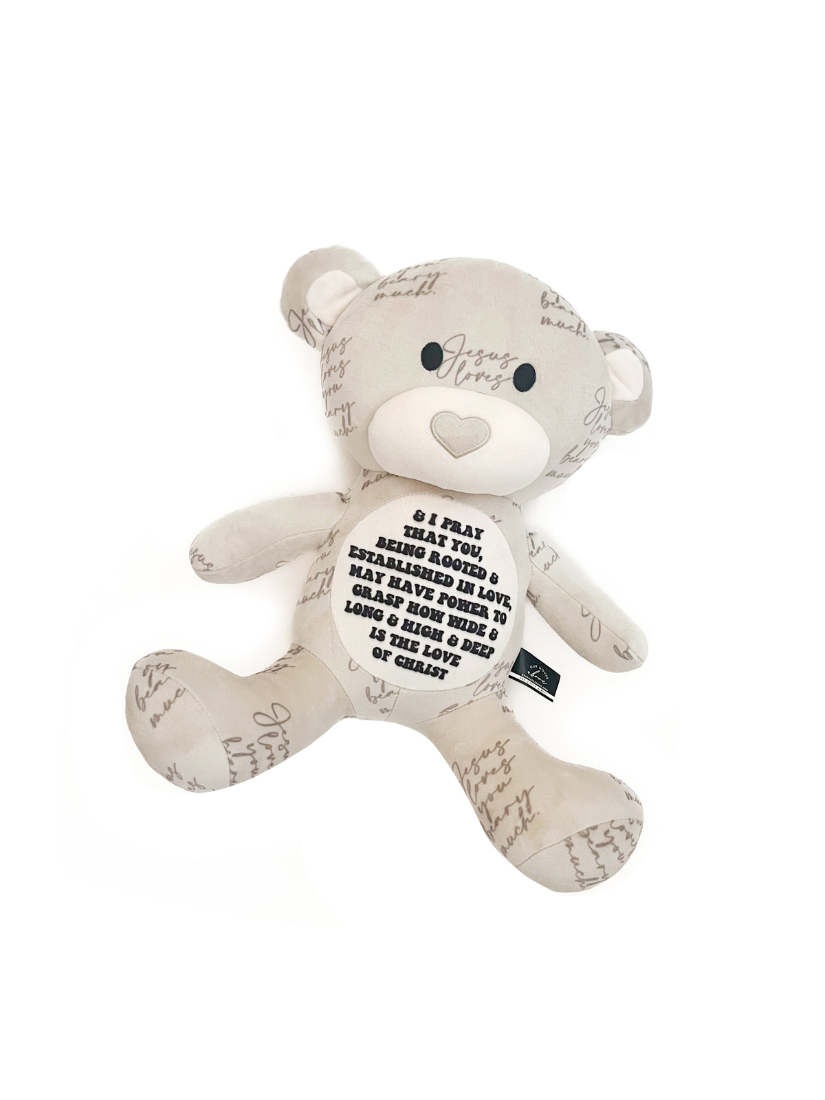 Jesus Loves You Beary Much Bear Stuffy