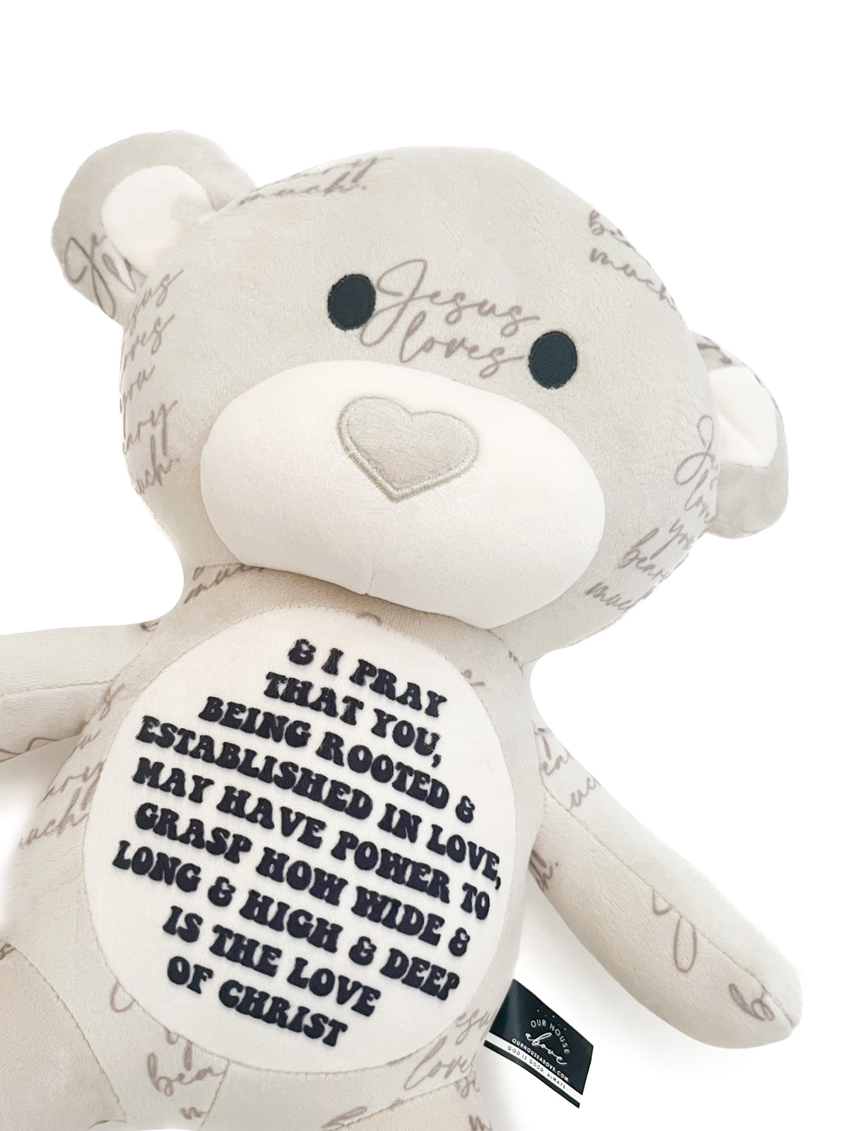 Jesus Loves You Beary Much Bear Stuffy