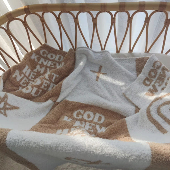 God Knew My Heart Needed You Plush Blanket