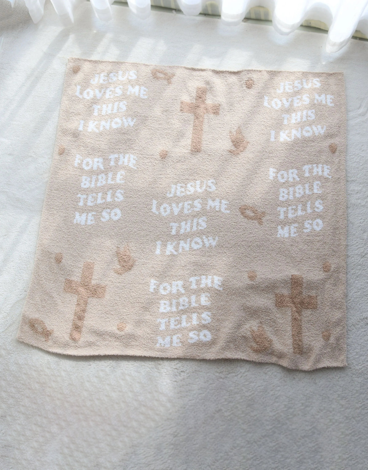 Jesus Loves Me This I Know Plush Blanket